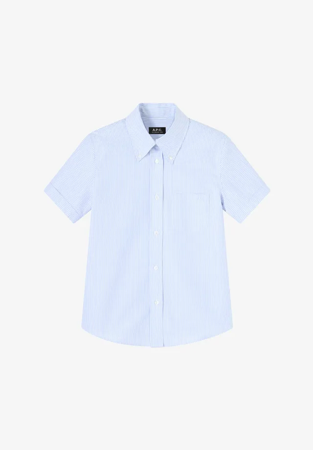A.P.C. Hemd Uniforme Hemd blau Bio-Baumwolle