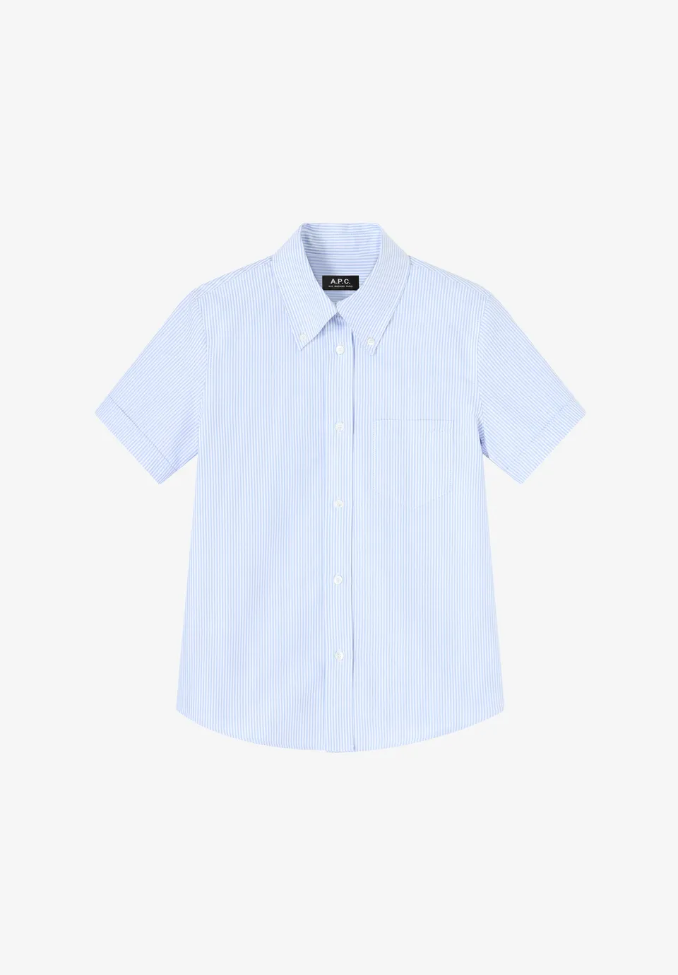 A.P.C. Hemd Uniforme Hemd blau Bio-Baumwolle