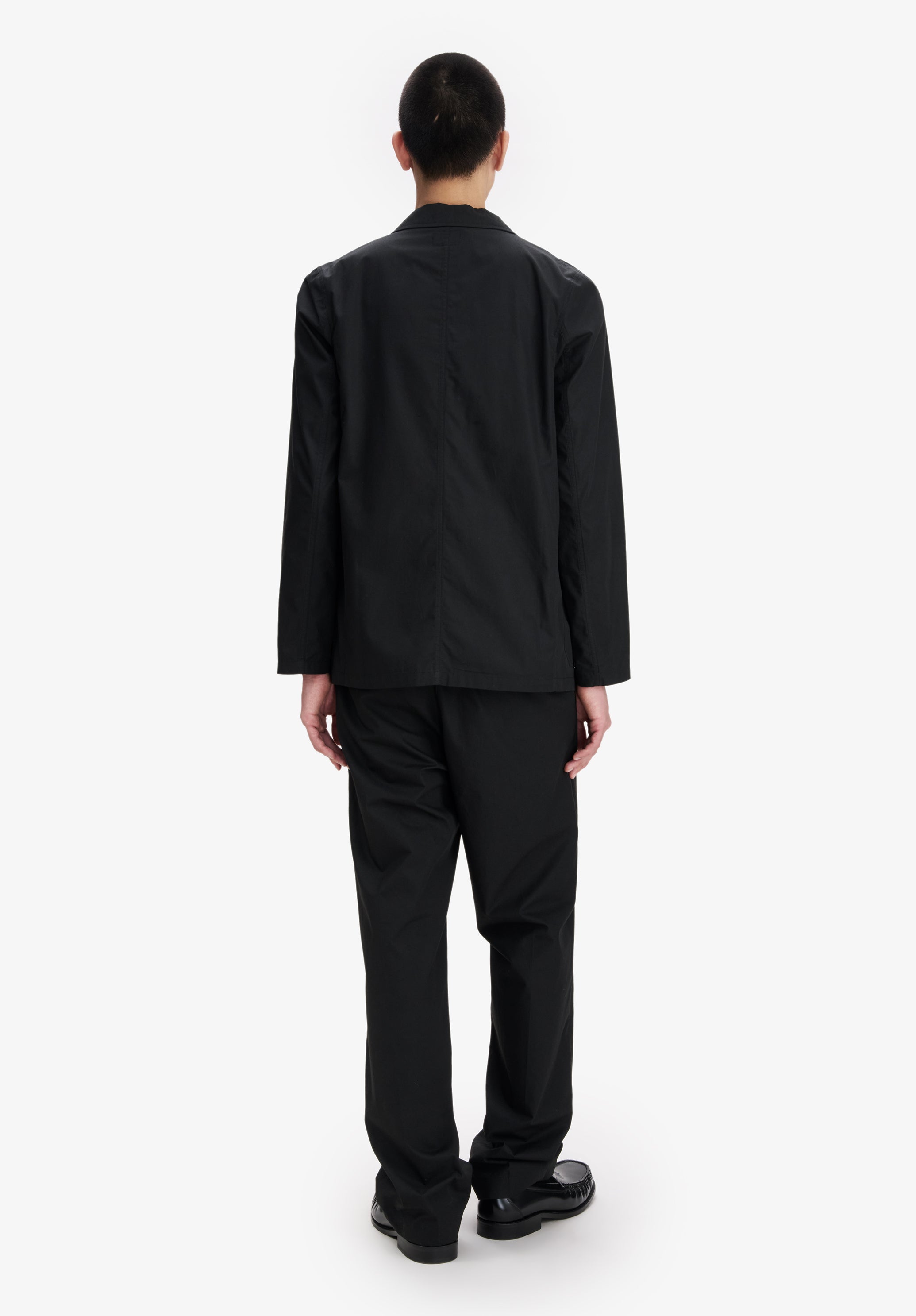 A.P.C. Blazer schwarz Baumwolle gerader Schnitt Gr. M