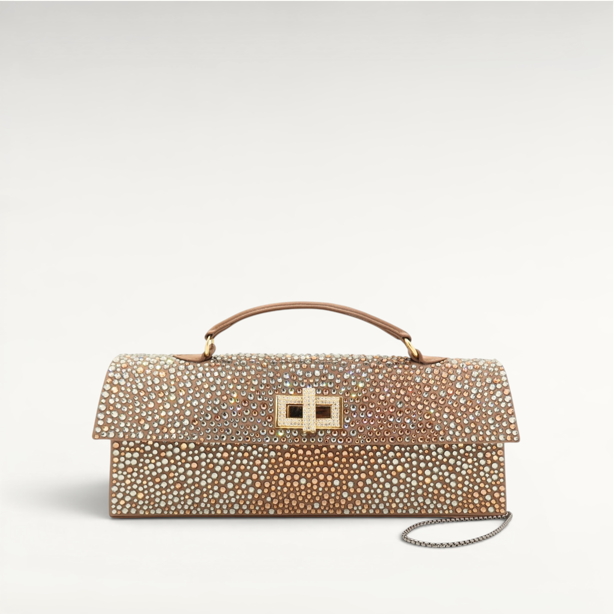 Gedebe Sophie Clutch Abendtasche Kristalle mit Kette