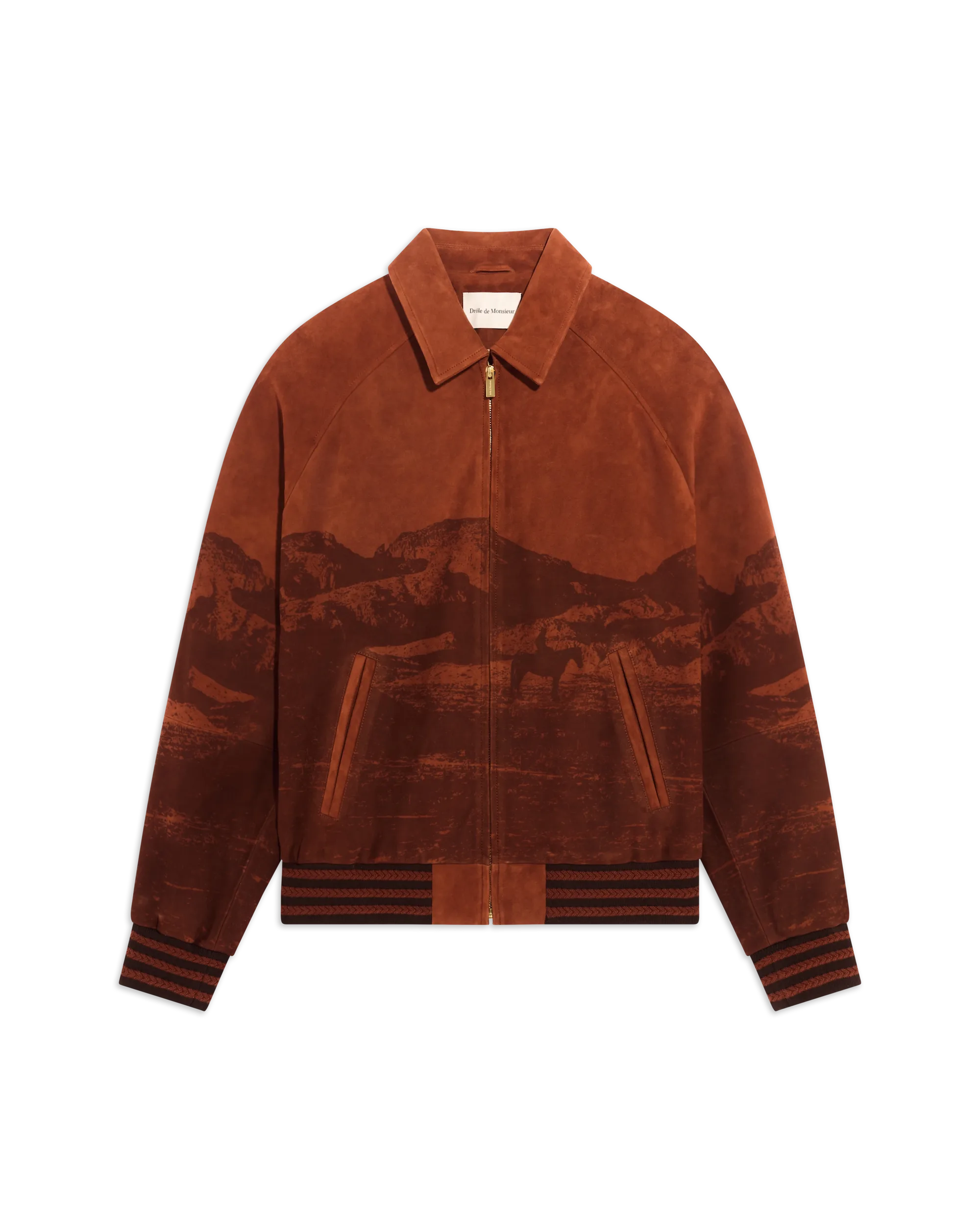 Drôle De Monsieur Landscape Bomberjacke braun Leder