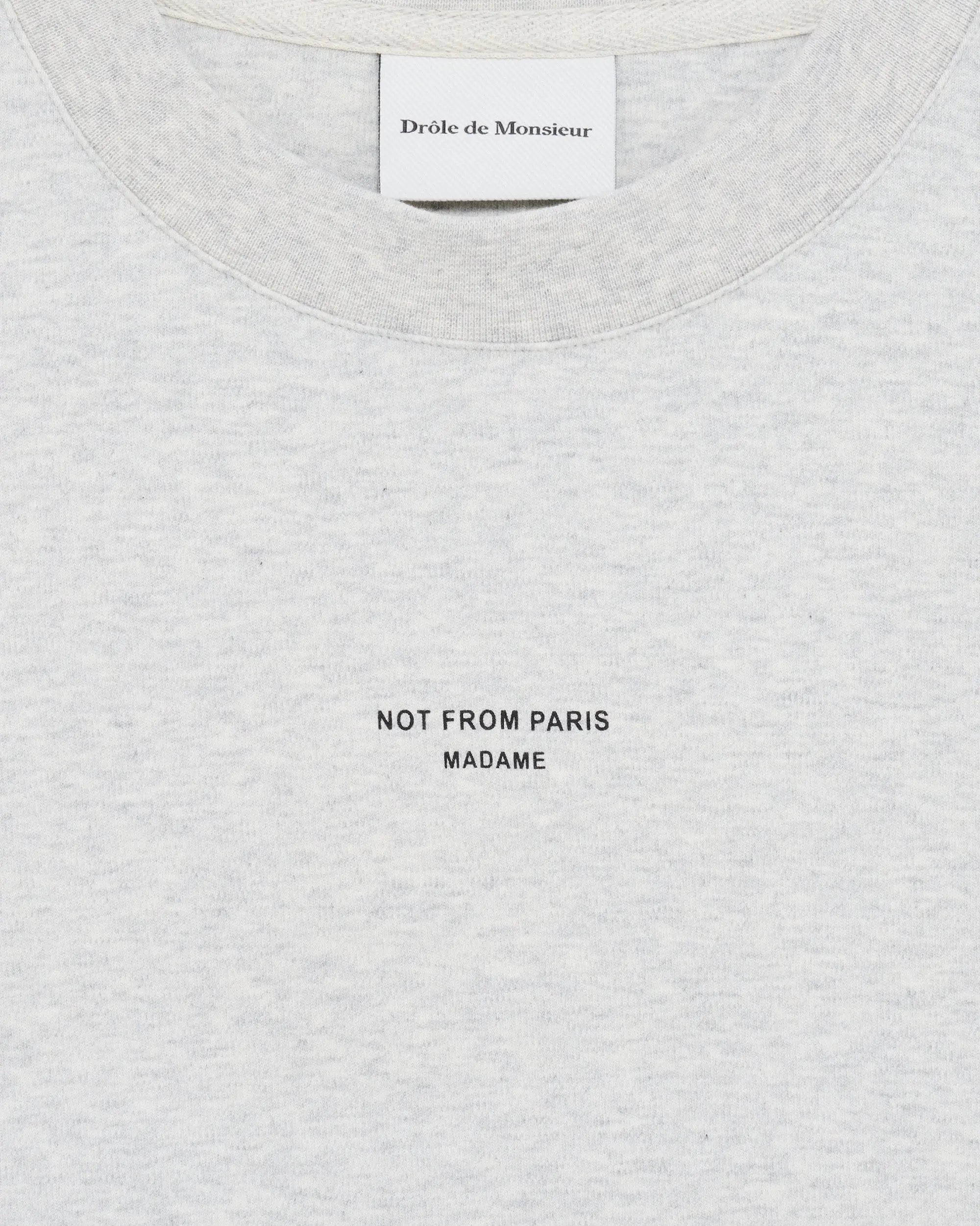 Drôle De Monsieur Le T-Shirt Slogan Classique T-Shirt Grau