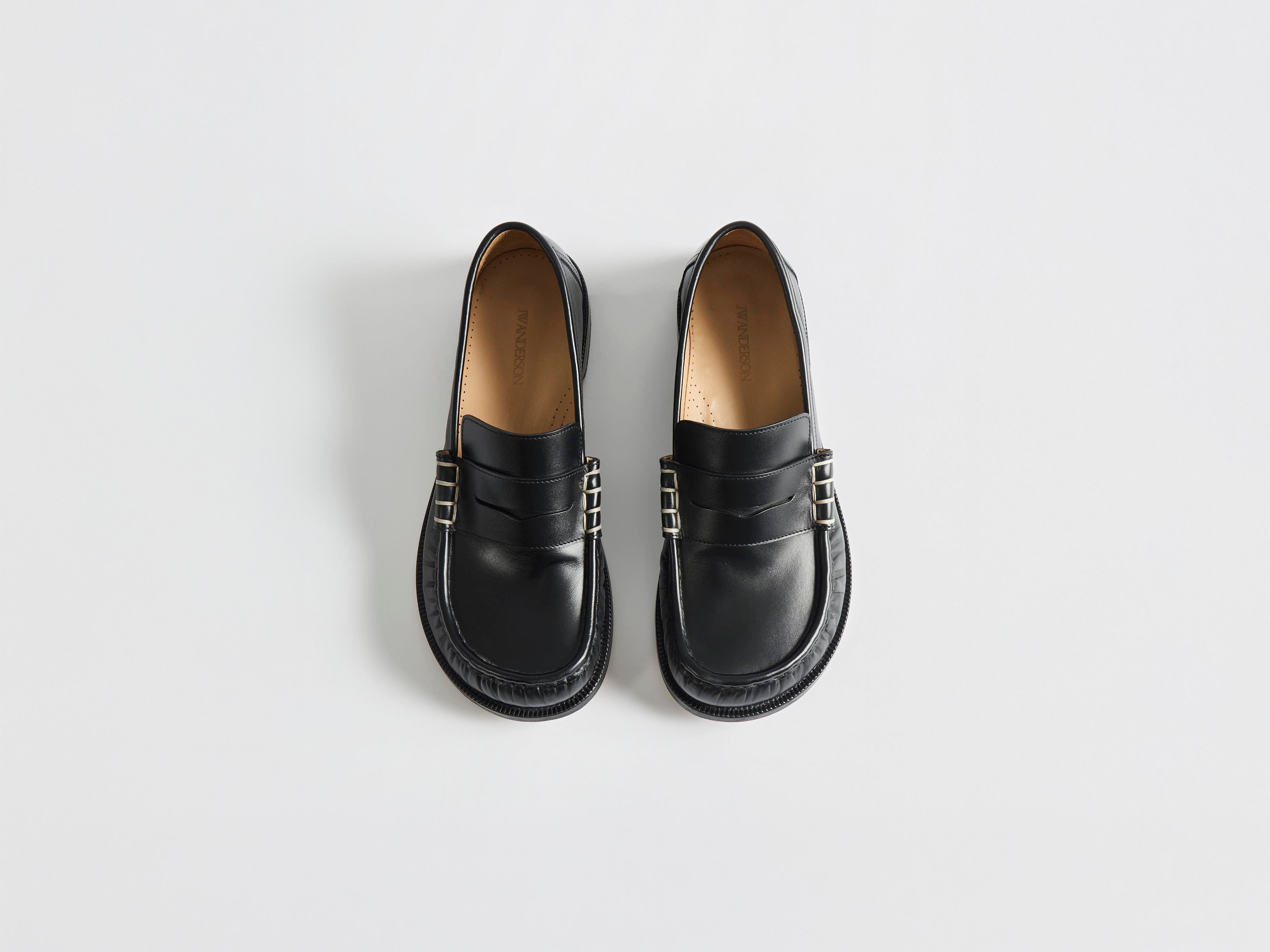 J.W.Anderson Loafer Mokassin Herren Schwarz Leder