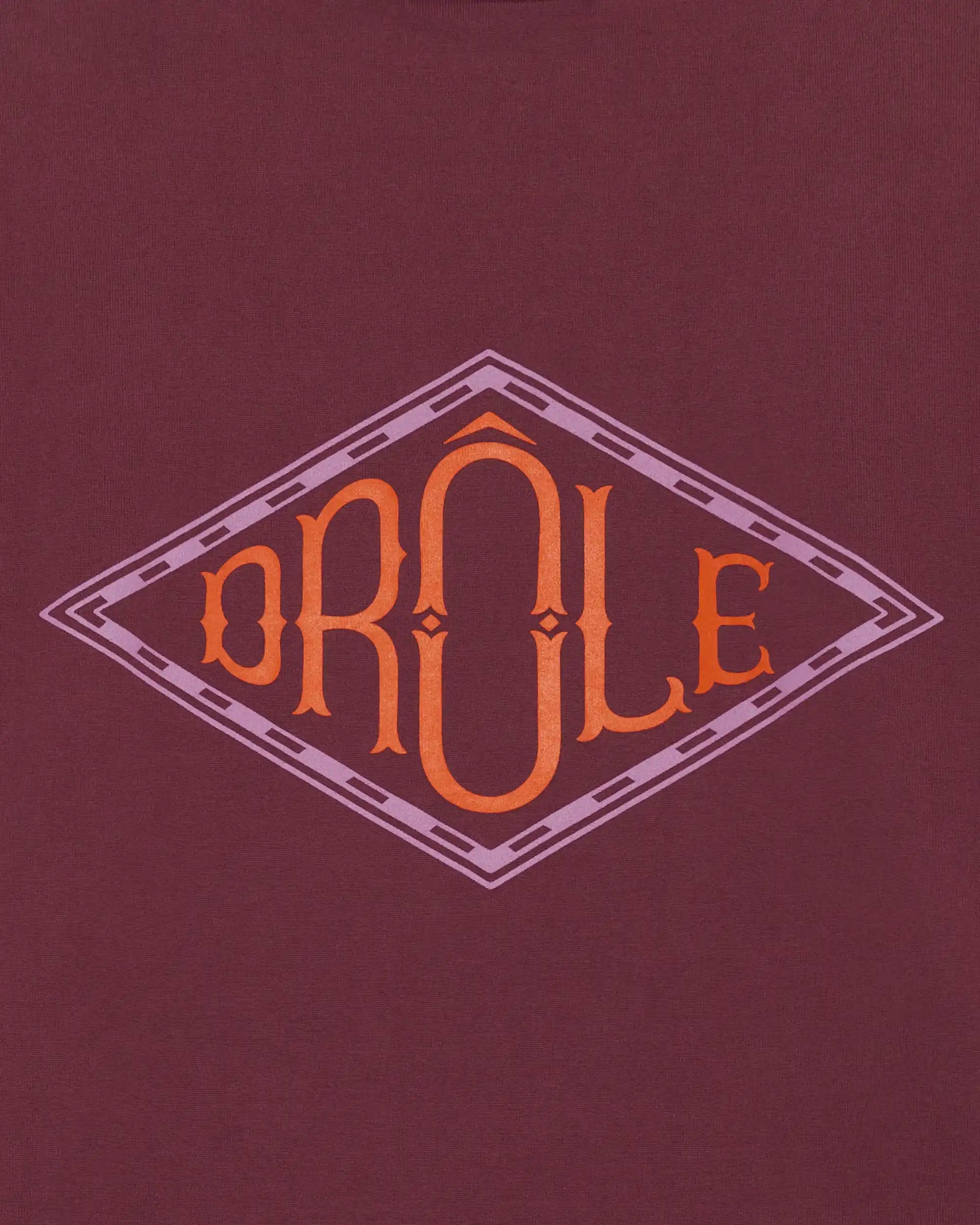 Drôle De Monsieur Cards Longsleeve T-Shirt bordeaux