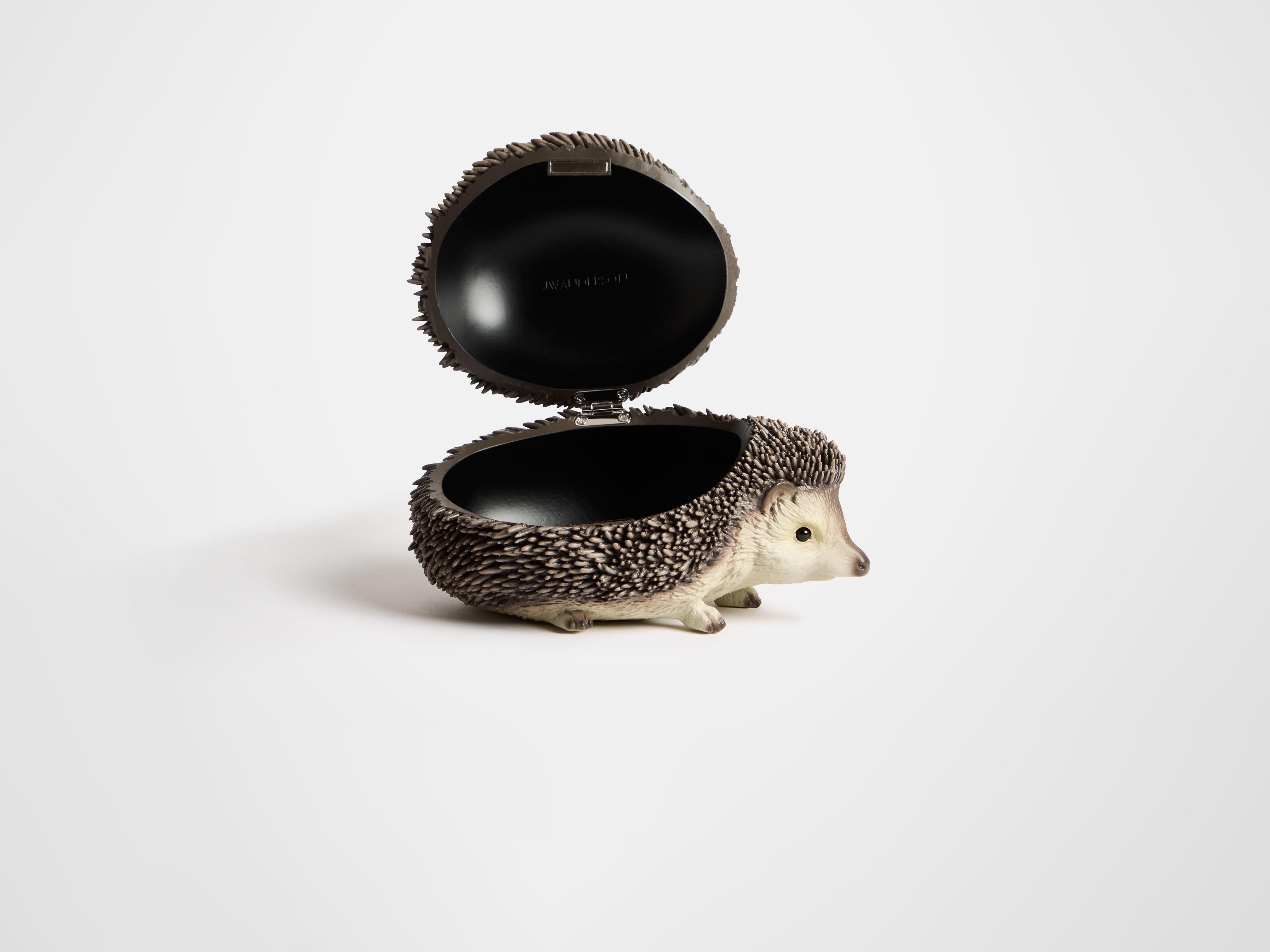 J.W.Anderson Hedgehog Clutch Tasche Braun 3D Harz