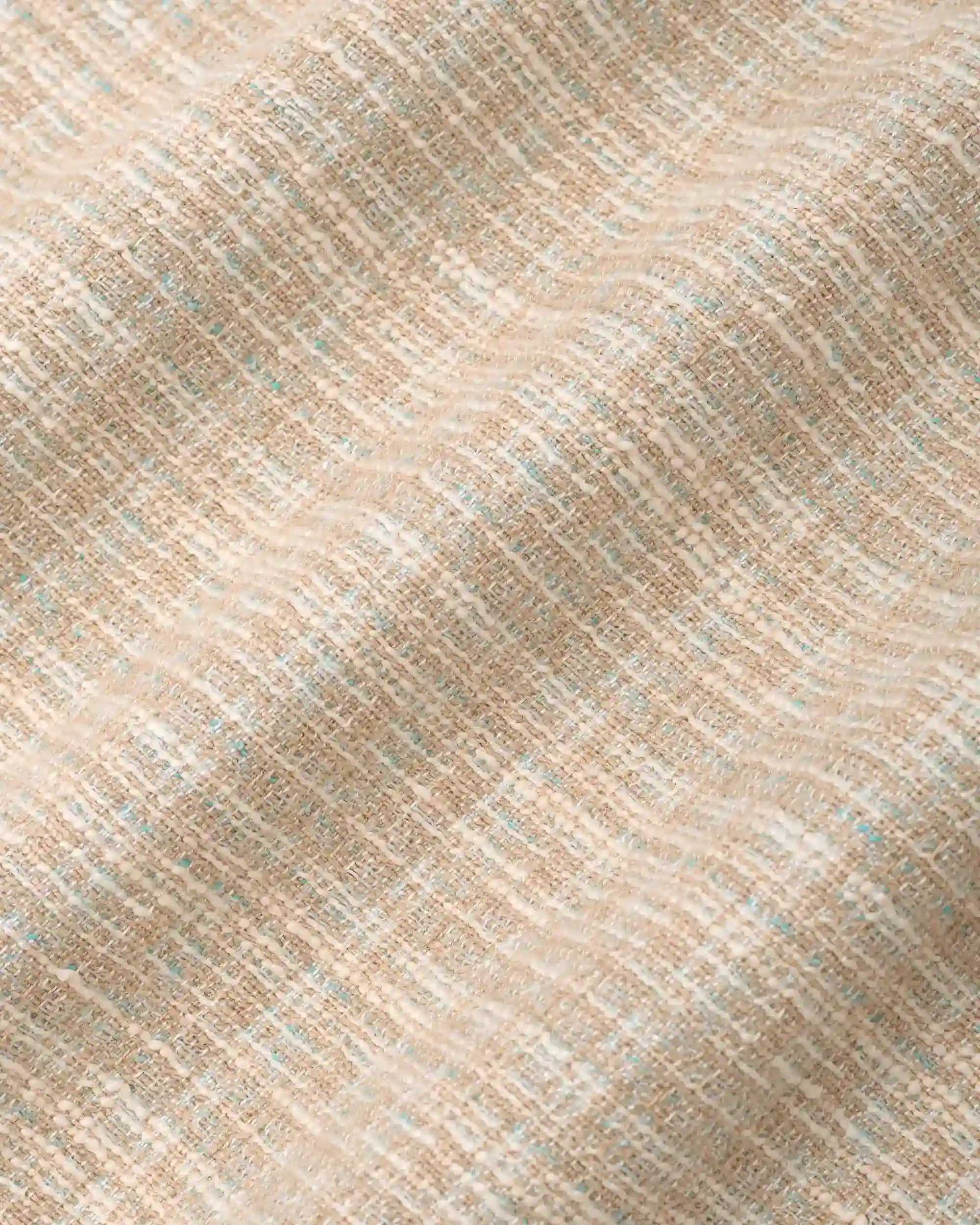 Drôle De Monsieur Elastiqué Tweed Hose Dunkelbeige Baumwolle