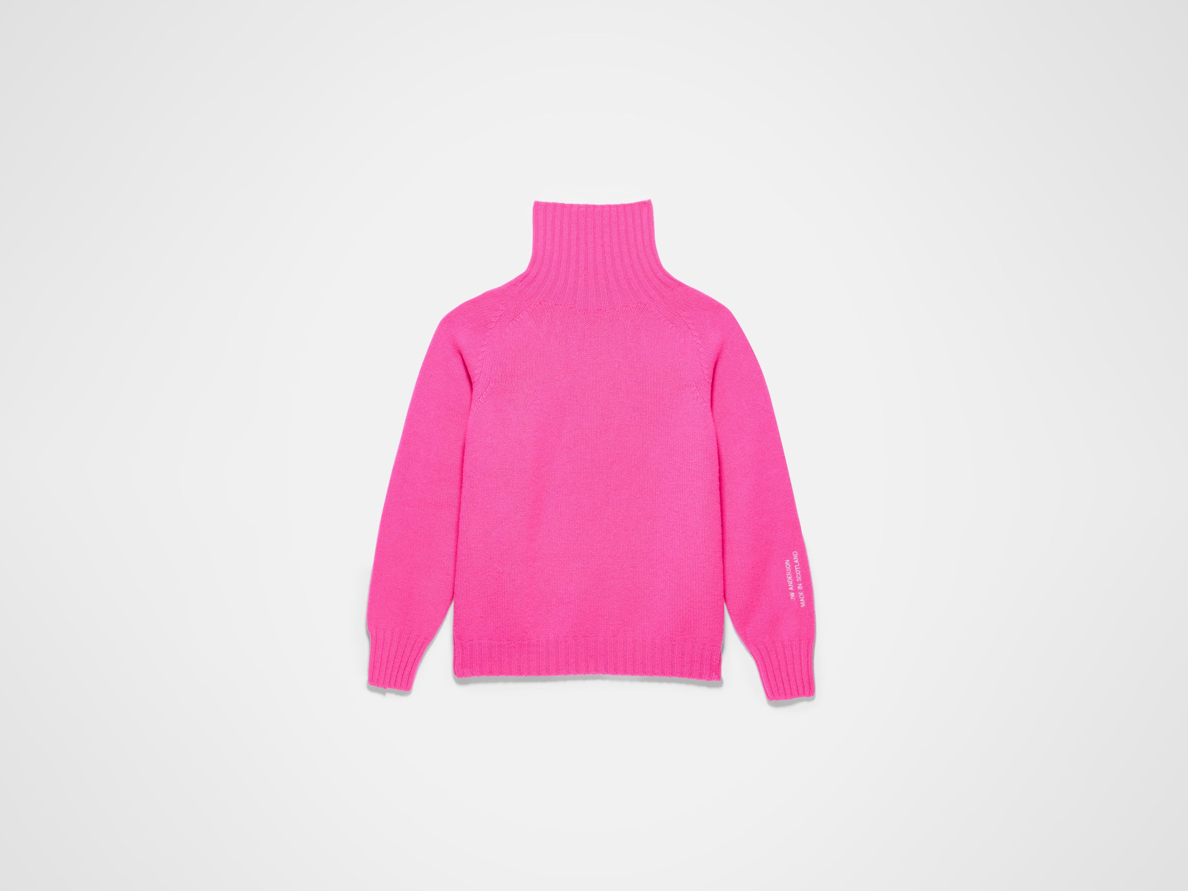 J.W.Anderson Turtleneck Jumper Rollkragenpullover Neon Pink