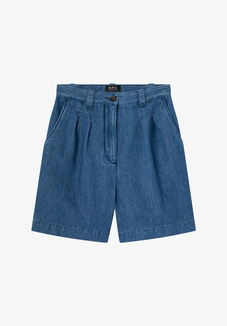 A.P.C. Nola Shorts blau mittlere Taille