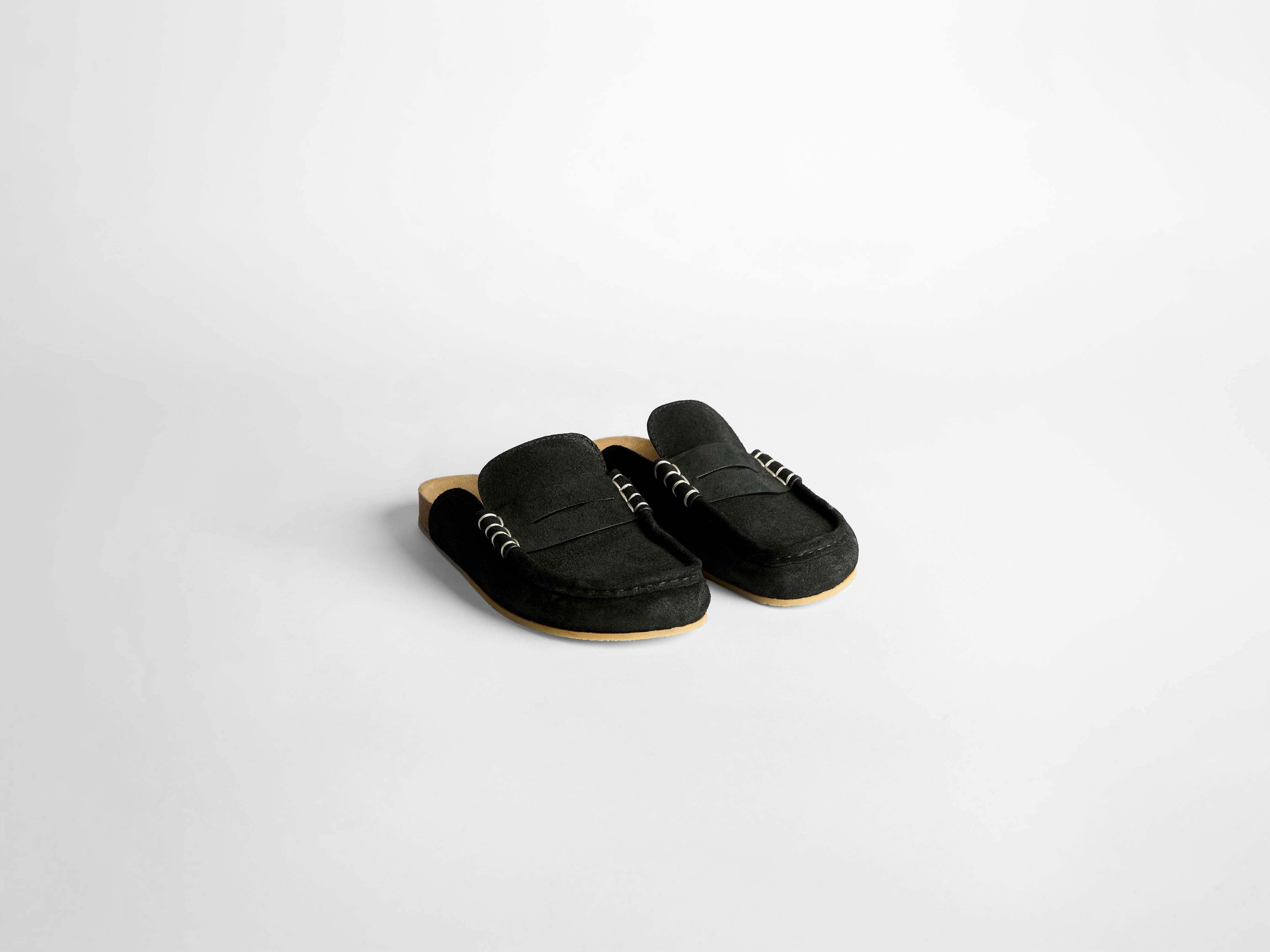 J.W.Anderson Stitch Loafer Schwarz Kalbsleder