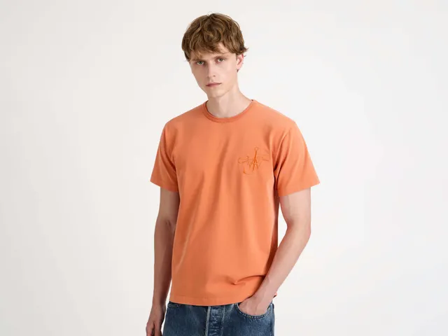J.W.Anderson Ribbon Anchor T-Shirt Herren washed orange Jersey