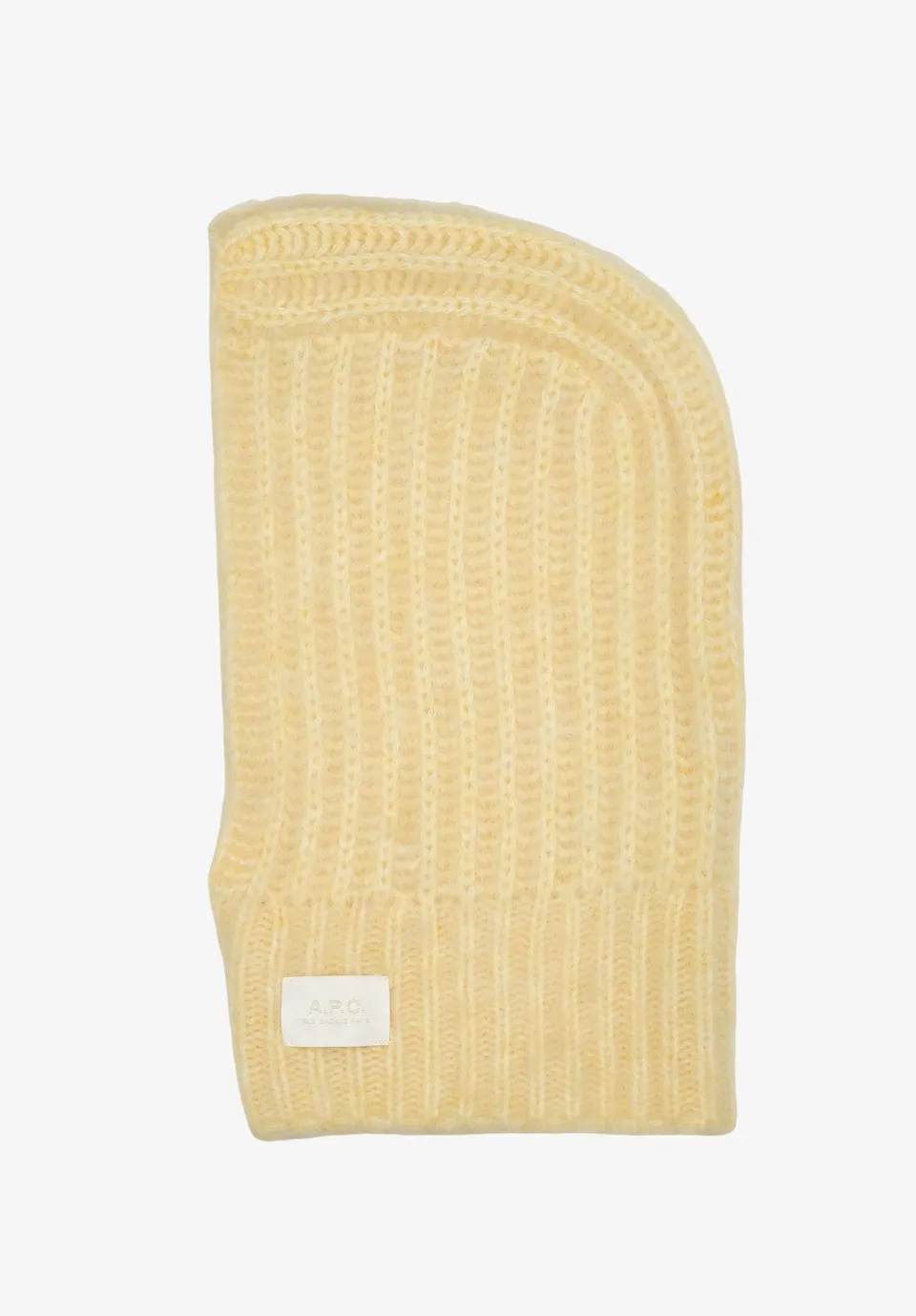 A.P.C. Sturmhaube Alpaka-Wollmischung Balaclava T1 Rippenstrick