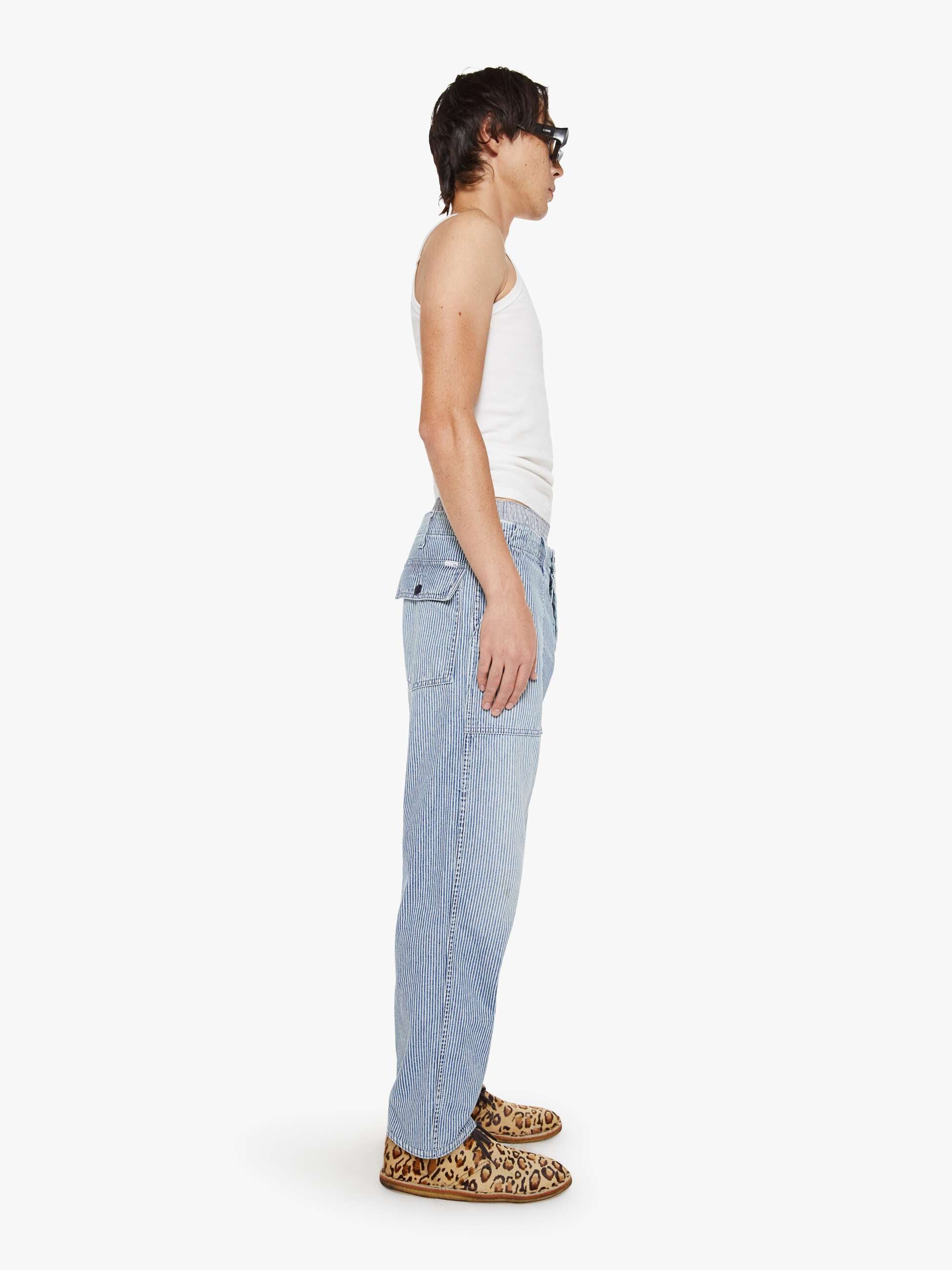Mother Commando Cross The Line Jeans Hellblau Herren