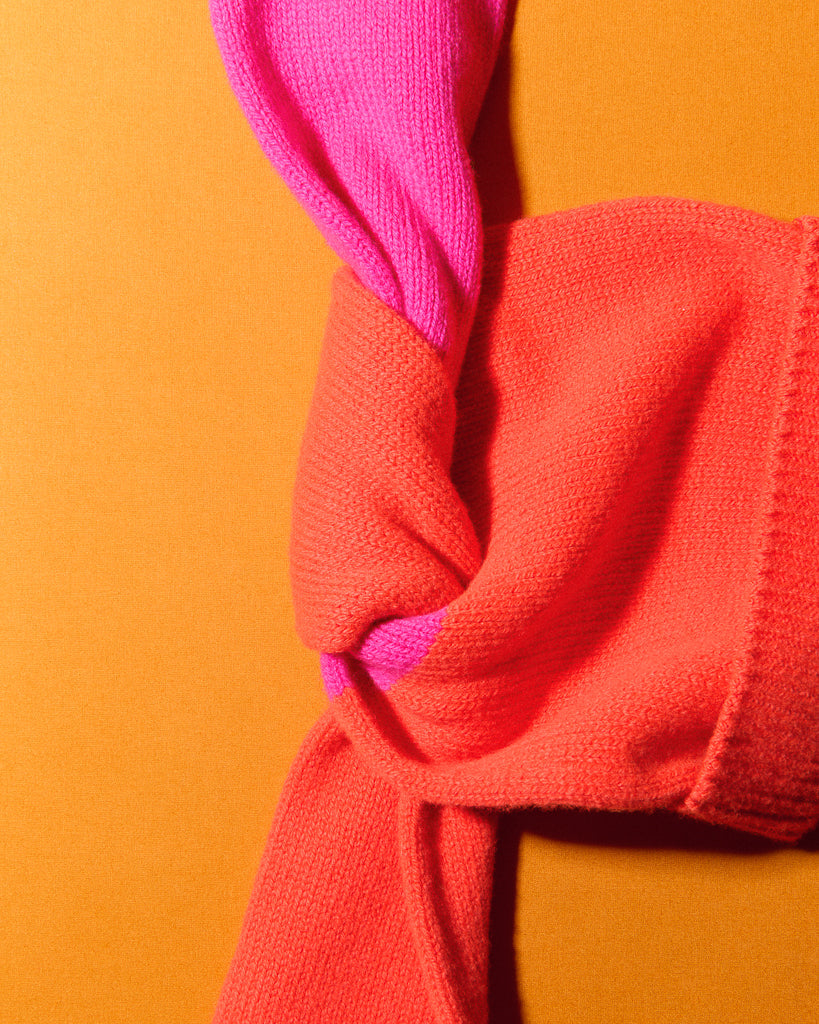 J.W.Anderson Knotted Beanie Mütze Neon Orange OS