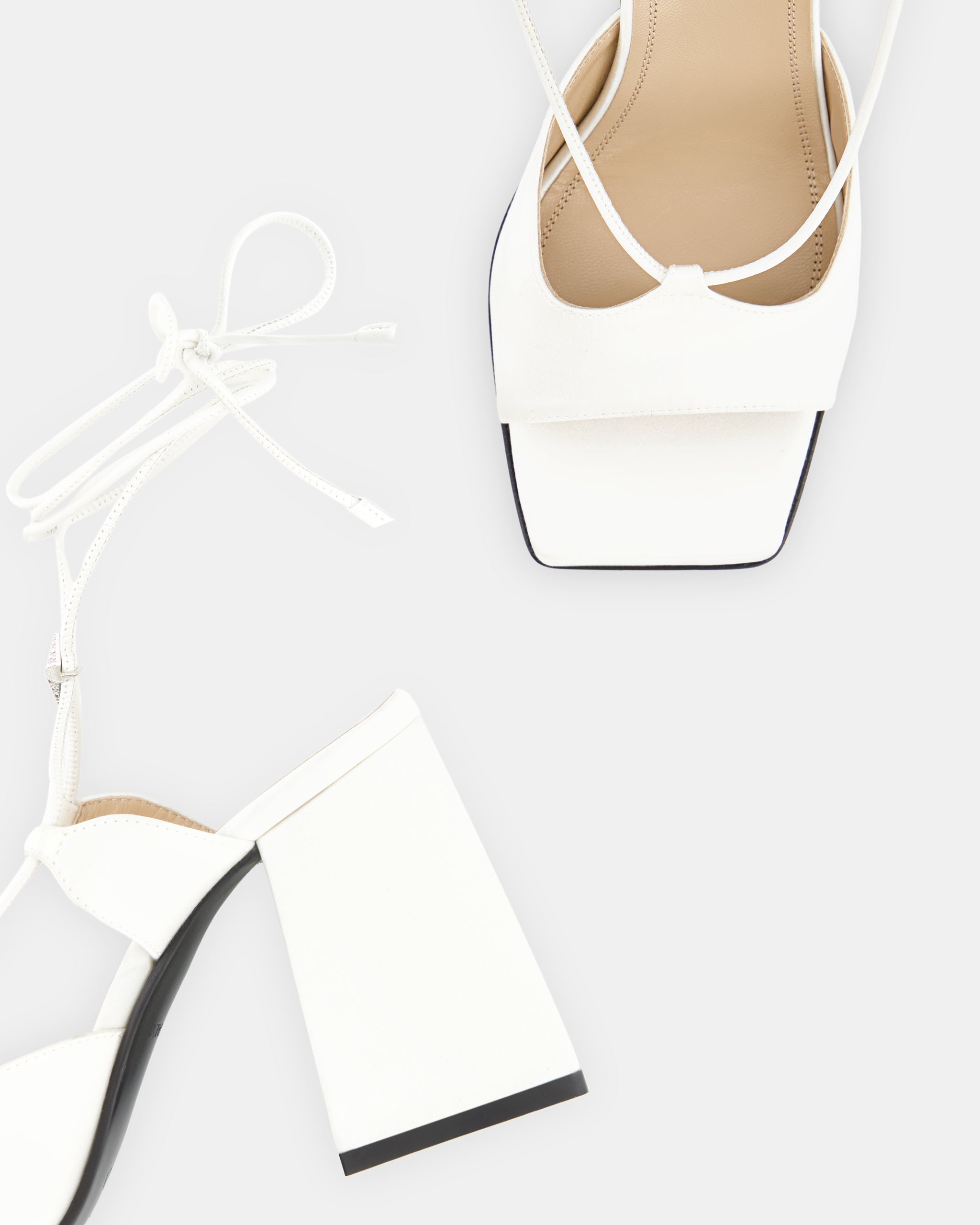 Nodaleto Bulla Gala 90 Sandale White Satin 9 cm