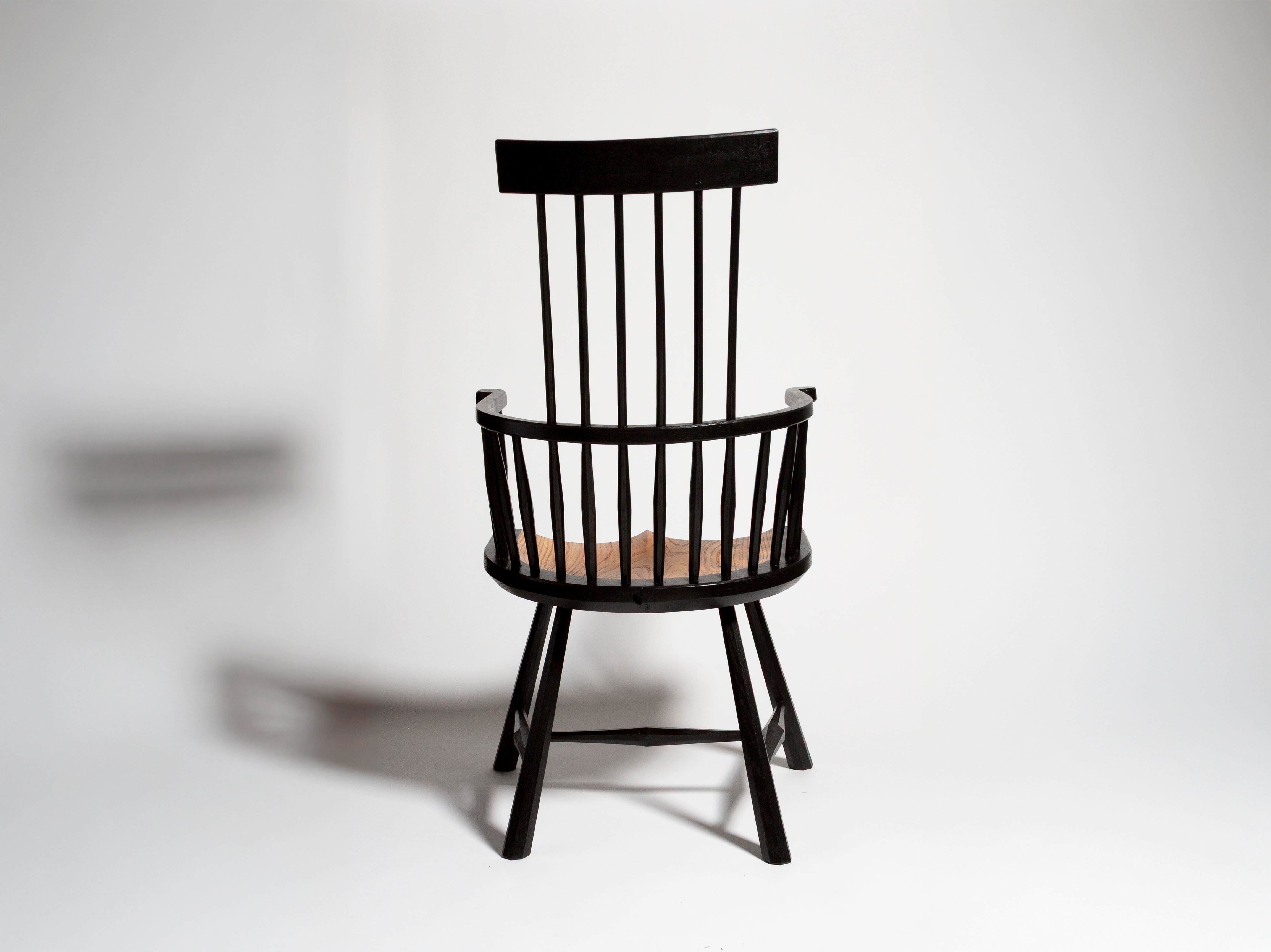 J.W.Anderson Luna Armchair Sessel Schwarz Holz