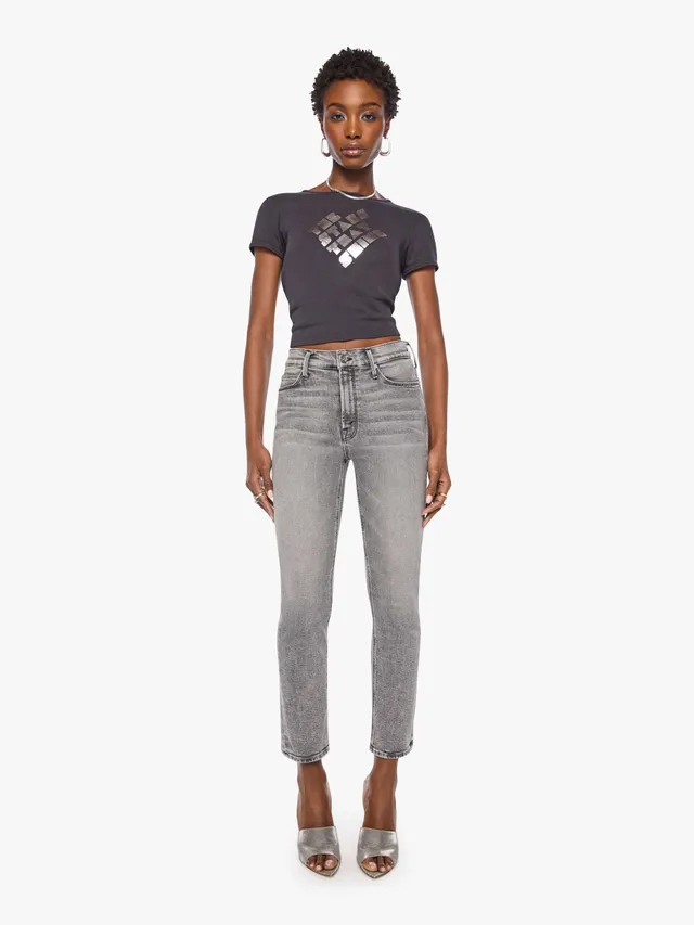 Mother Denim The Mid Rise Dazzler Ankle Jeans Mascara Meltdown