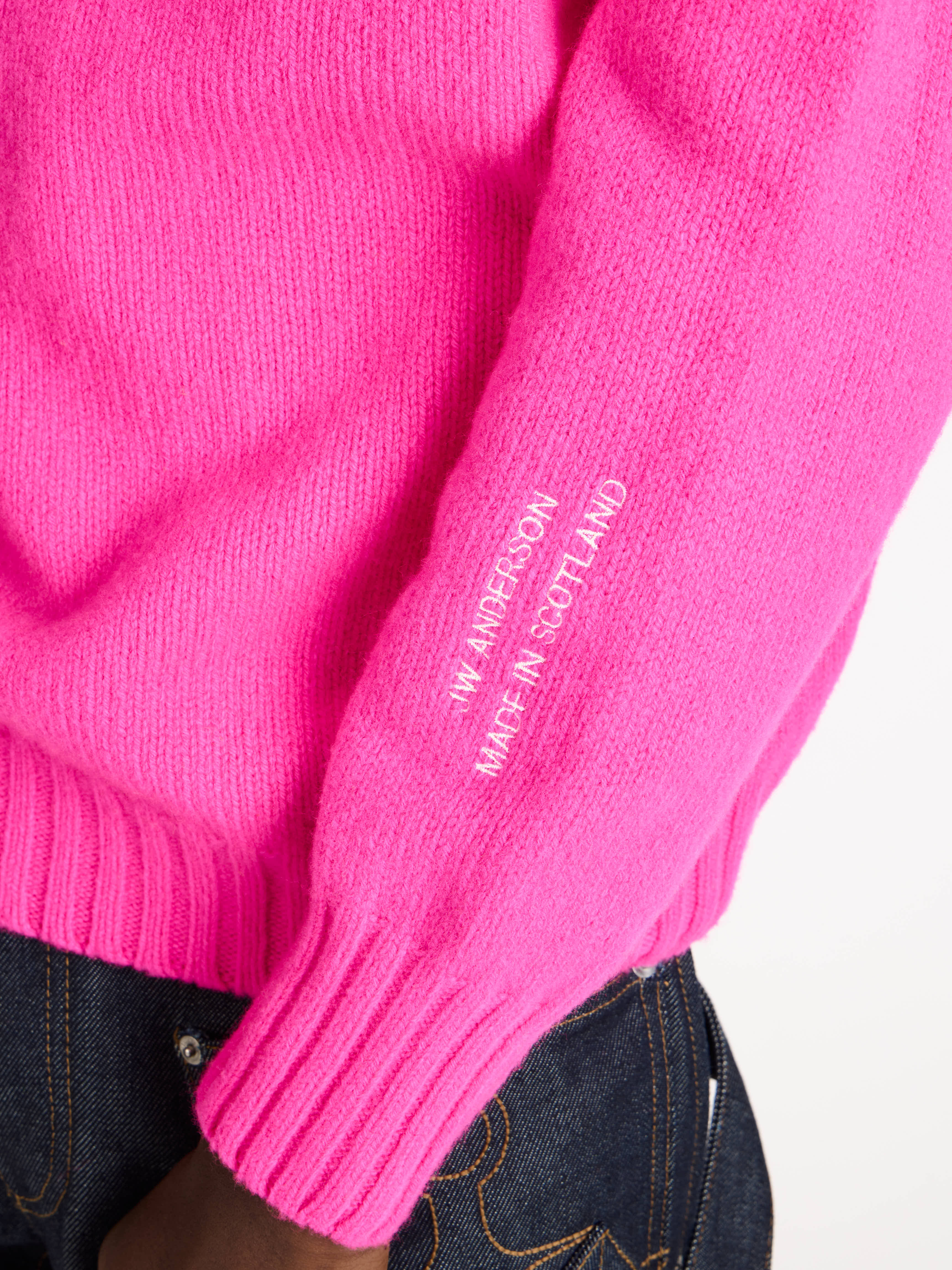 J.W.Anderson Turtleneck Jumper Rollkragenpullover Neon Pink