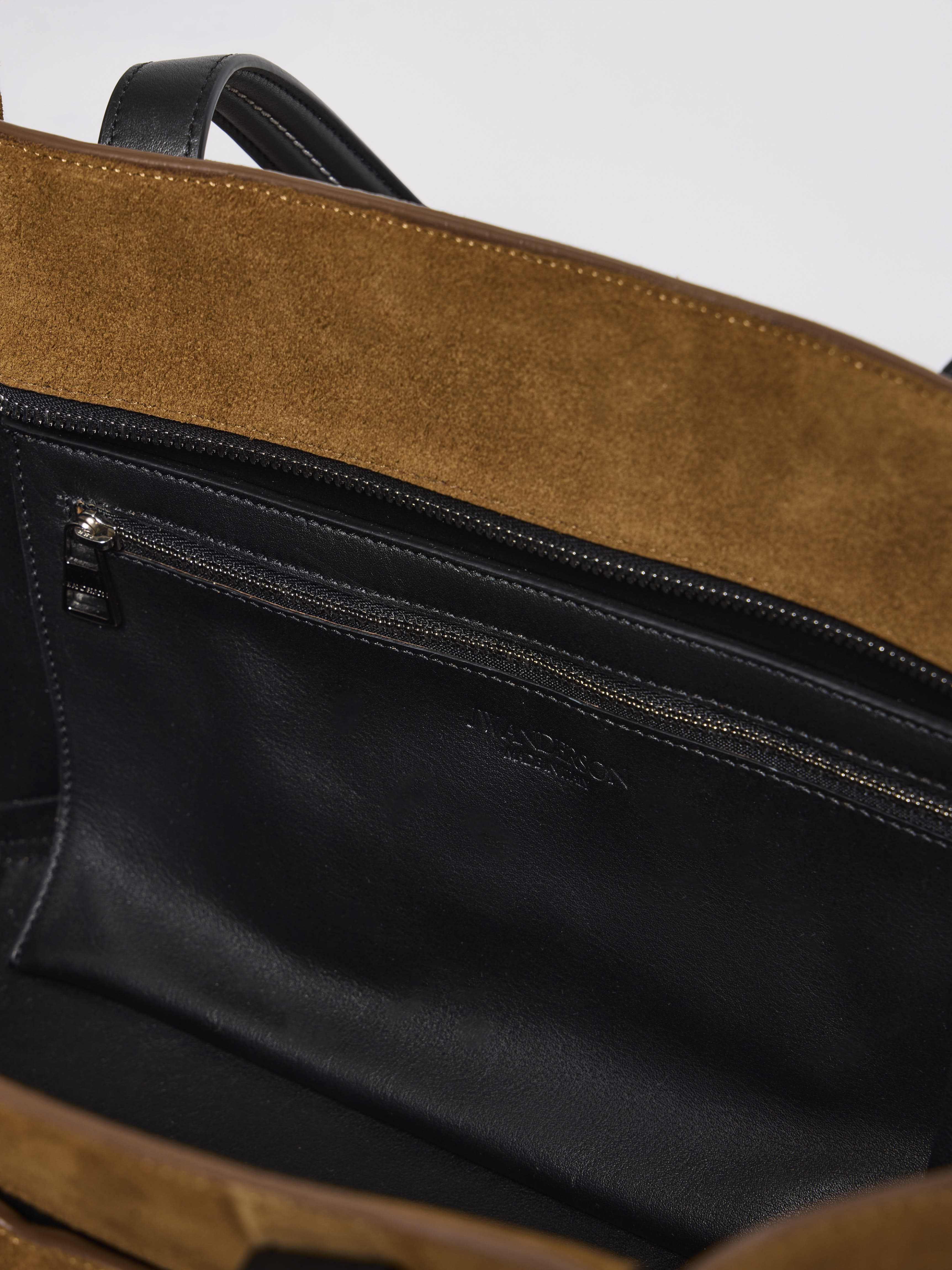 J.W.Anderson Bags Elongated Loafer Cabas Tasche Caramel Suede