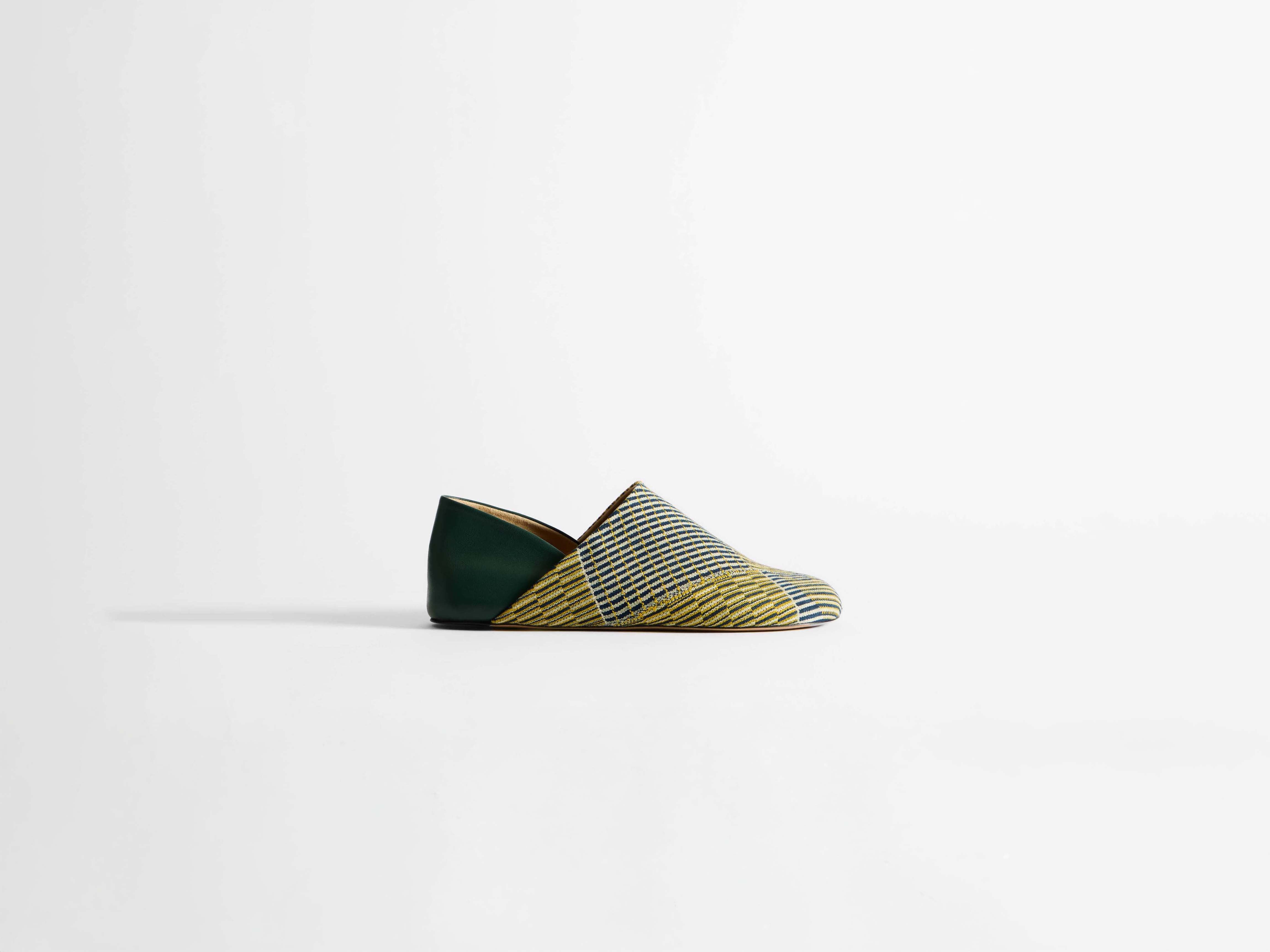 J.W.Anderson Slipper Mules Pantoletten Gelb-Grün Multi