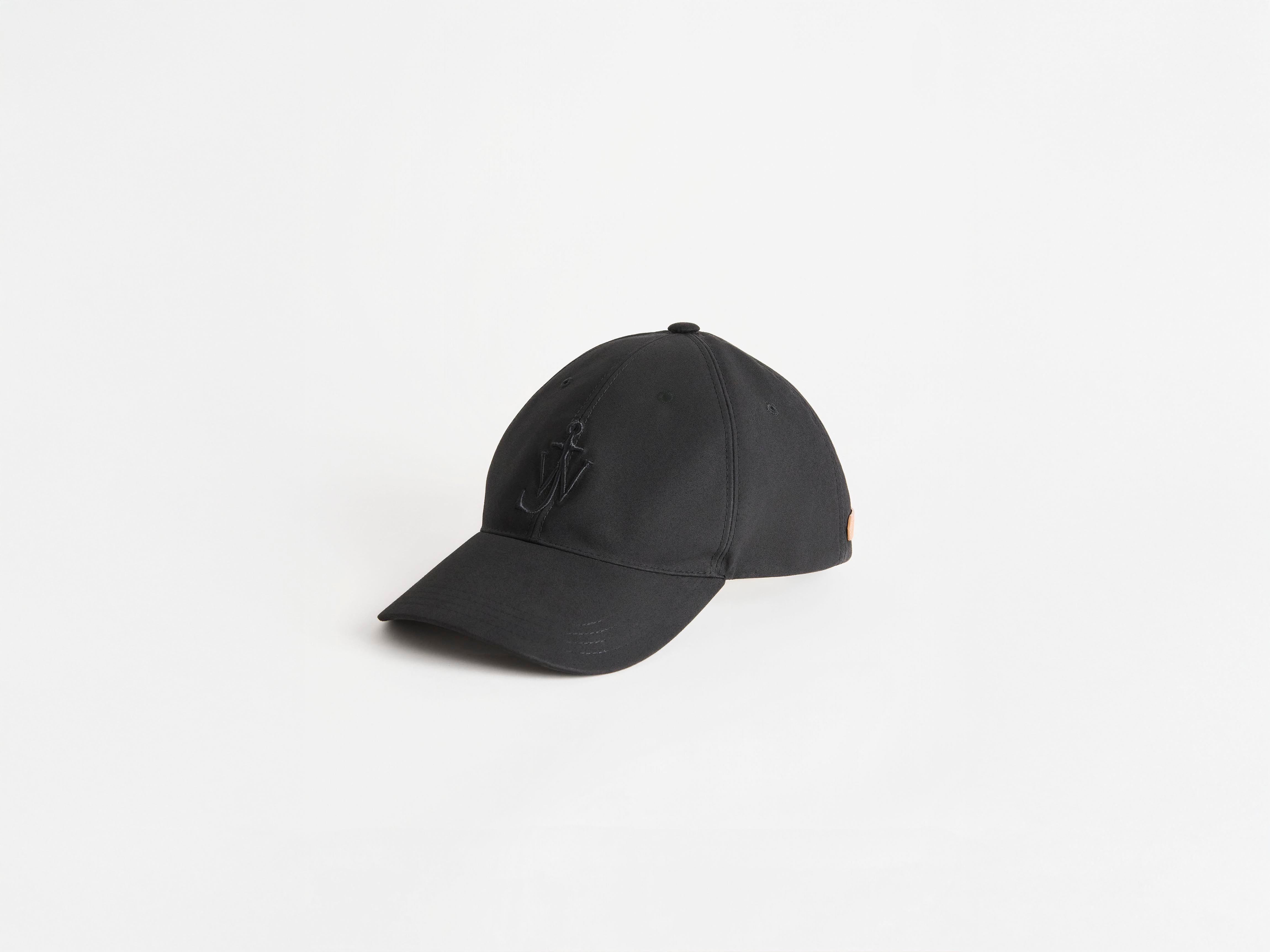 J.W.Anderson Waxed Cotton Baseball Cap Schwarz One Size