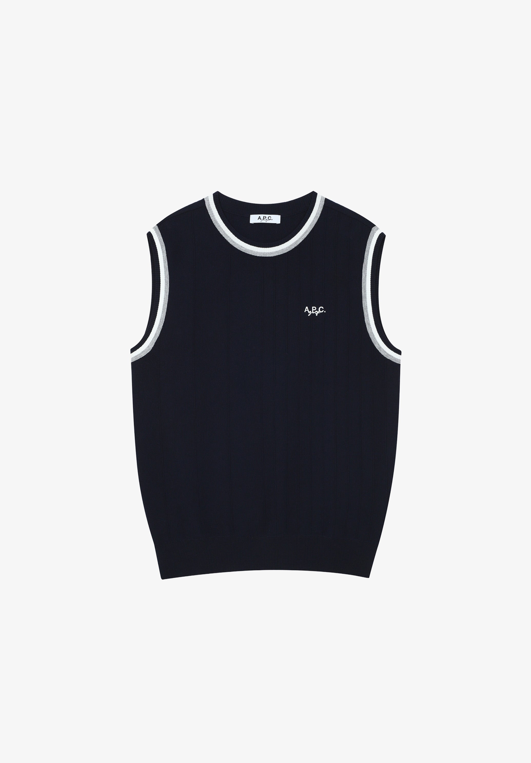 A.P.C. Golf Ärmelloser Pullover Rundhals S-XL