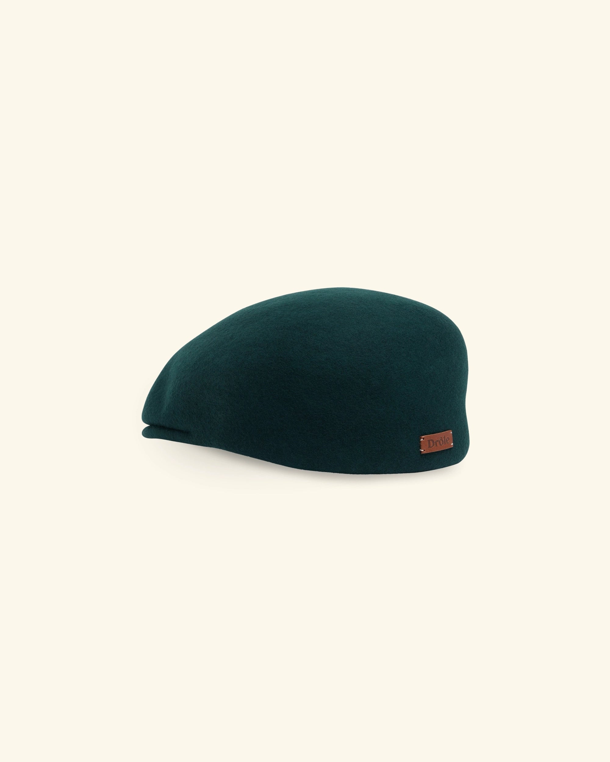 Drôle De Monsieur Le Béret Drôle Baskenmütze Dunkelgrün Wolle