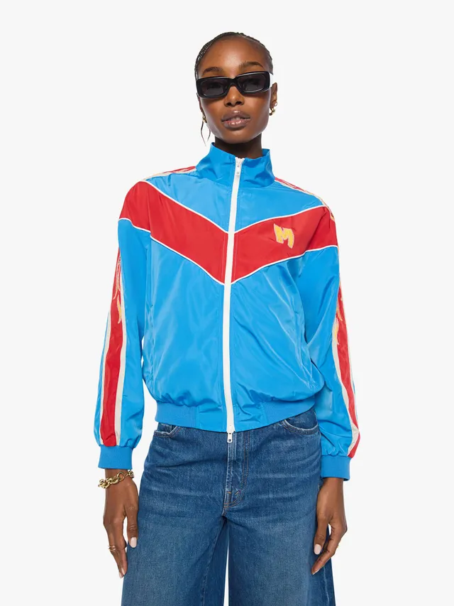 Mother Glossy Letterman Jacke Lightning Speed Blau