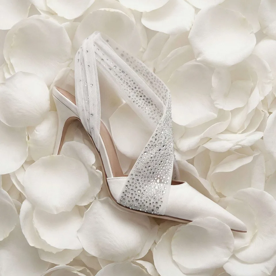 Gedebe Caresse Slingback Pumps Satin Tüll