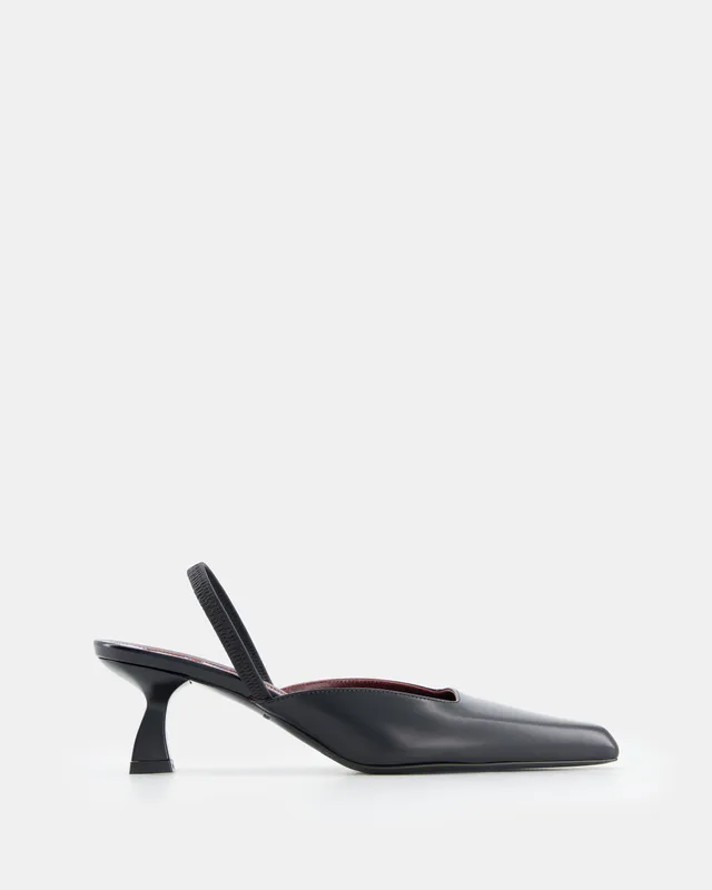 Nodaleto Dona Sling Back 50 Slingback Schwarz Black Glassed