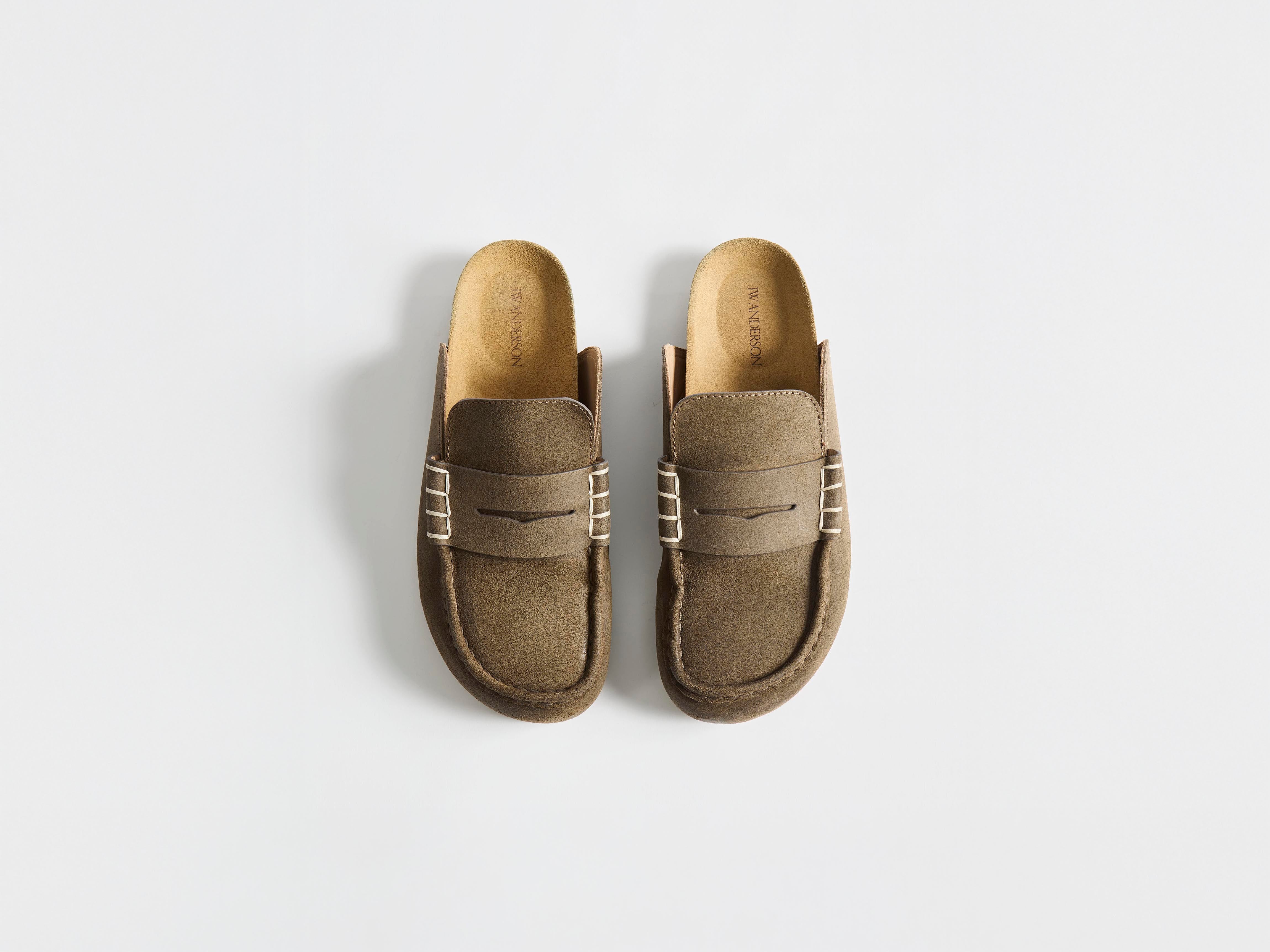 J.W.Anderson Stitch Loafer Dark Taupe Leder 46