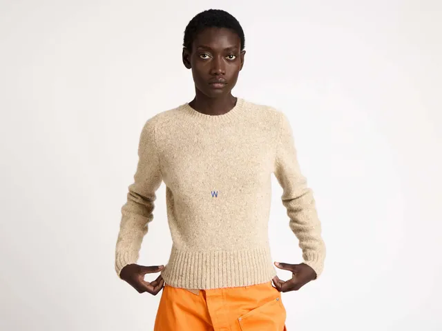 J.W.Anderson Embroidered Jumper Pullover Oatmeal
