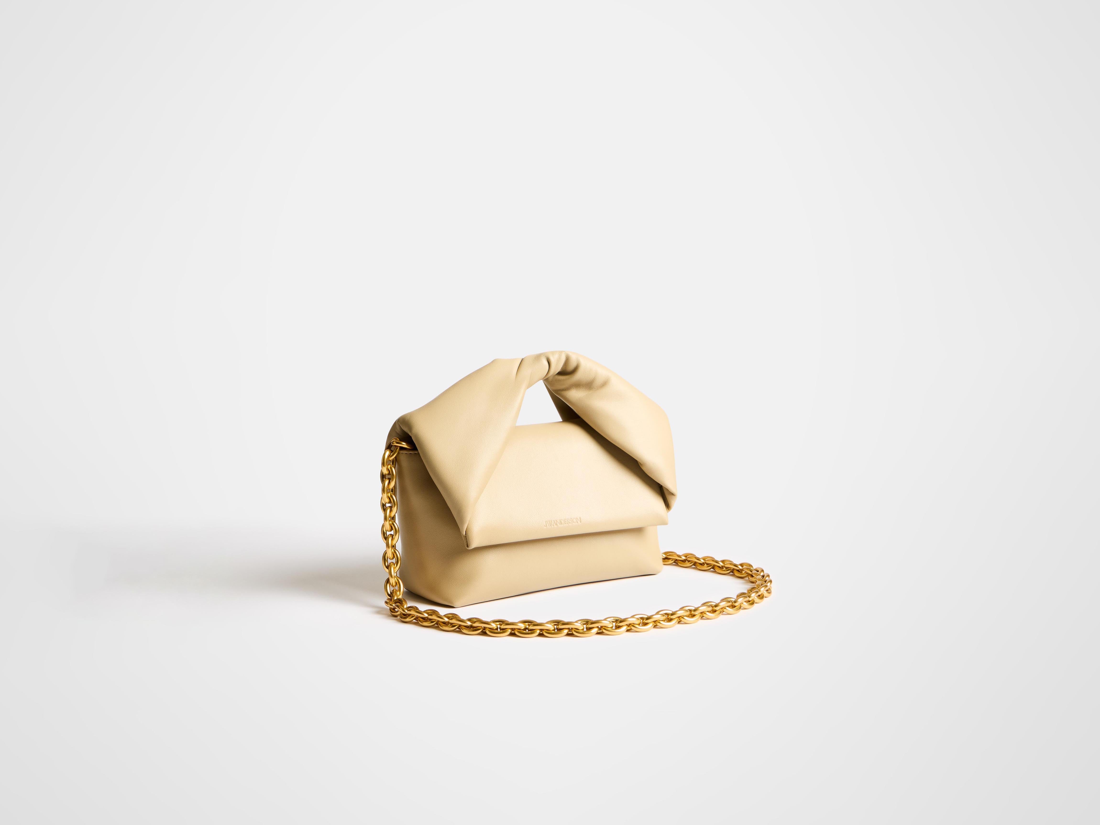 J.W.Anderson Twister Tasche Leder Taupe Medium
