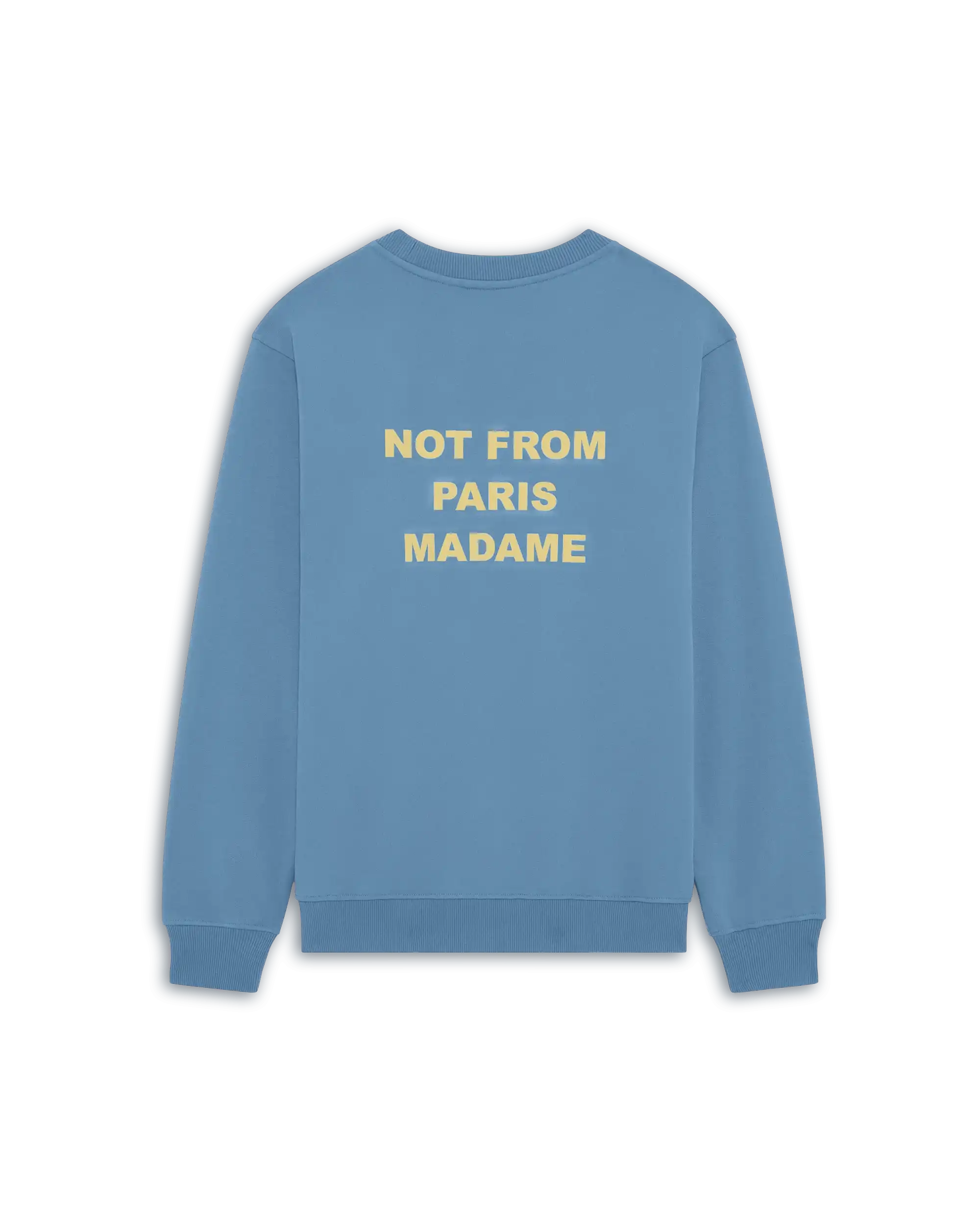 Drôle De Monsieur Slogan Sweatshirt blau Baumwolle
