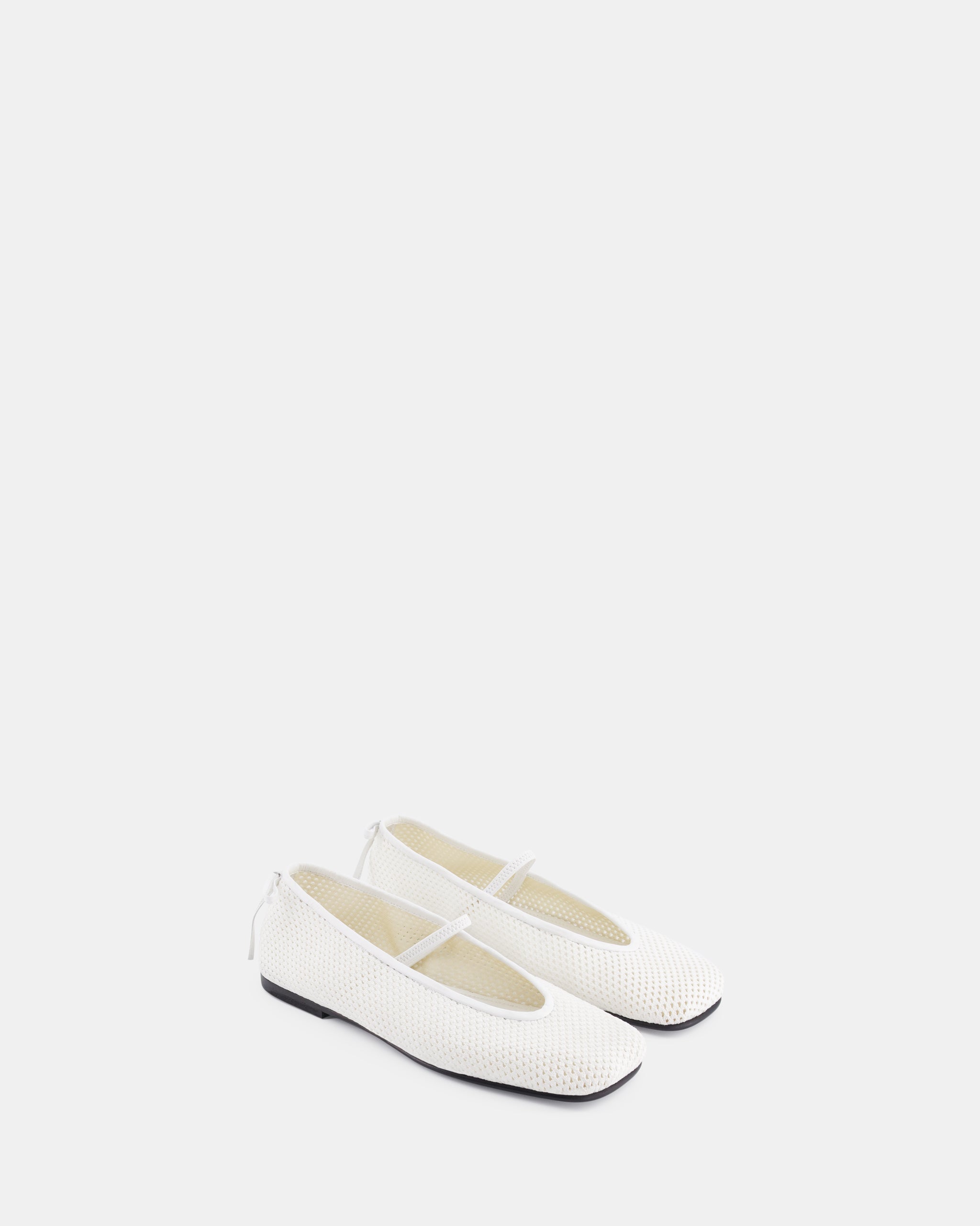 Nodaleto Bulla Node 5 Ballerinas White Crochet Schleife