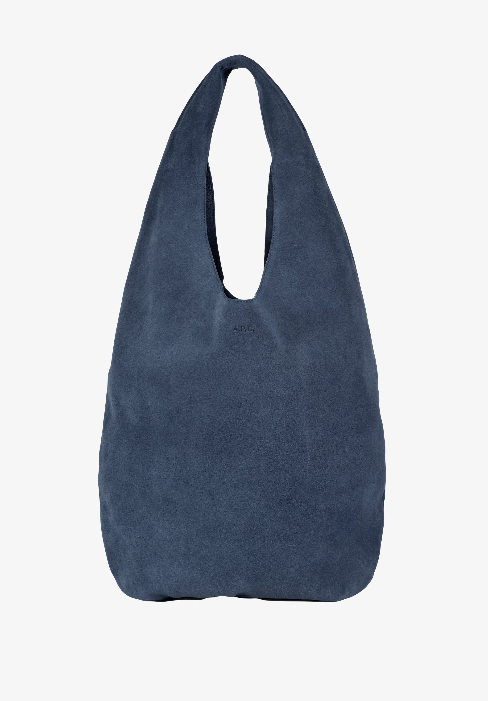 A.P.C. Neige Tasche Spaltleder blau 41,5cm