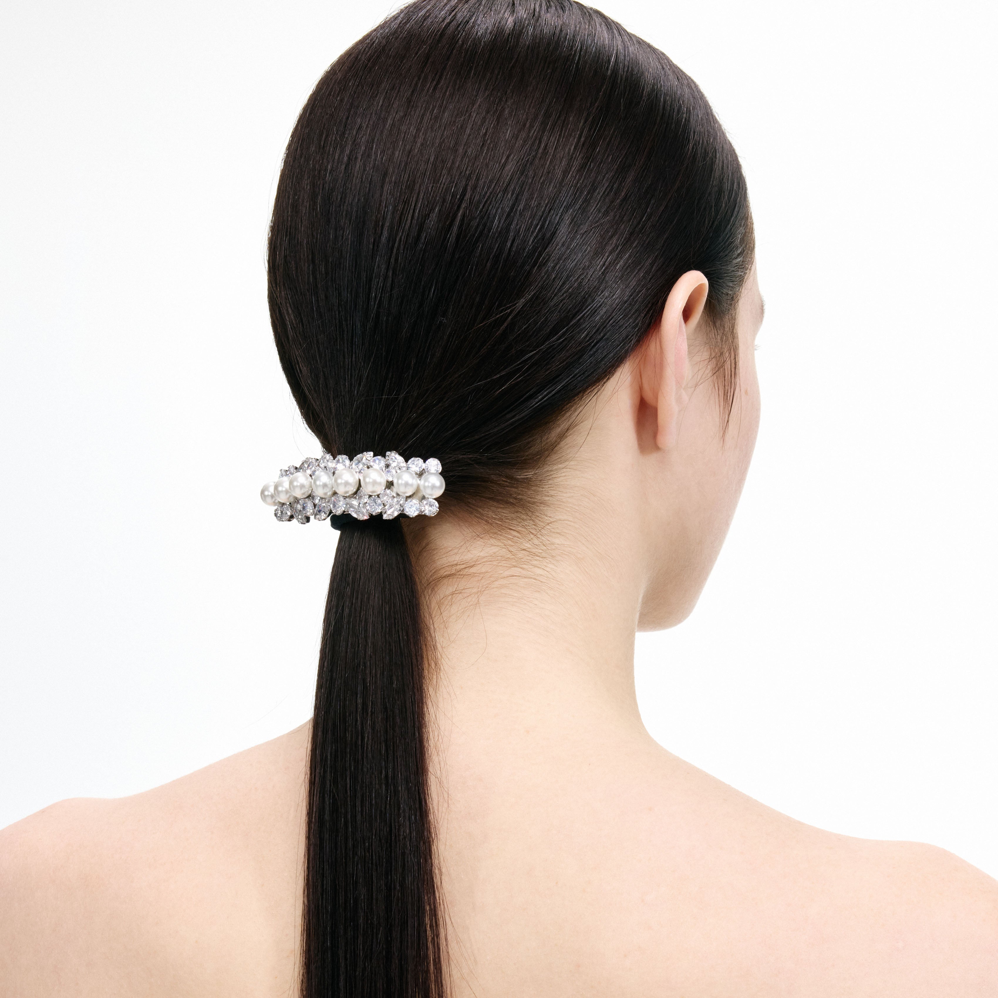 Self Portrait Multi Crystal Hair Cuff Haarschmuck Silber