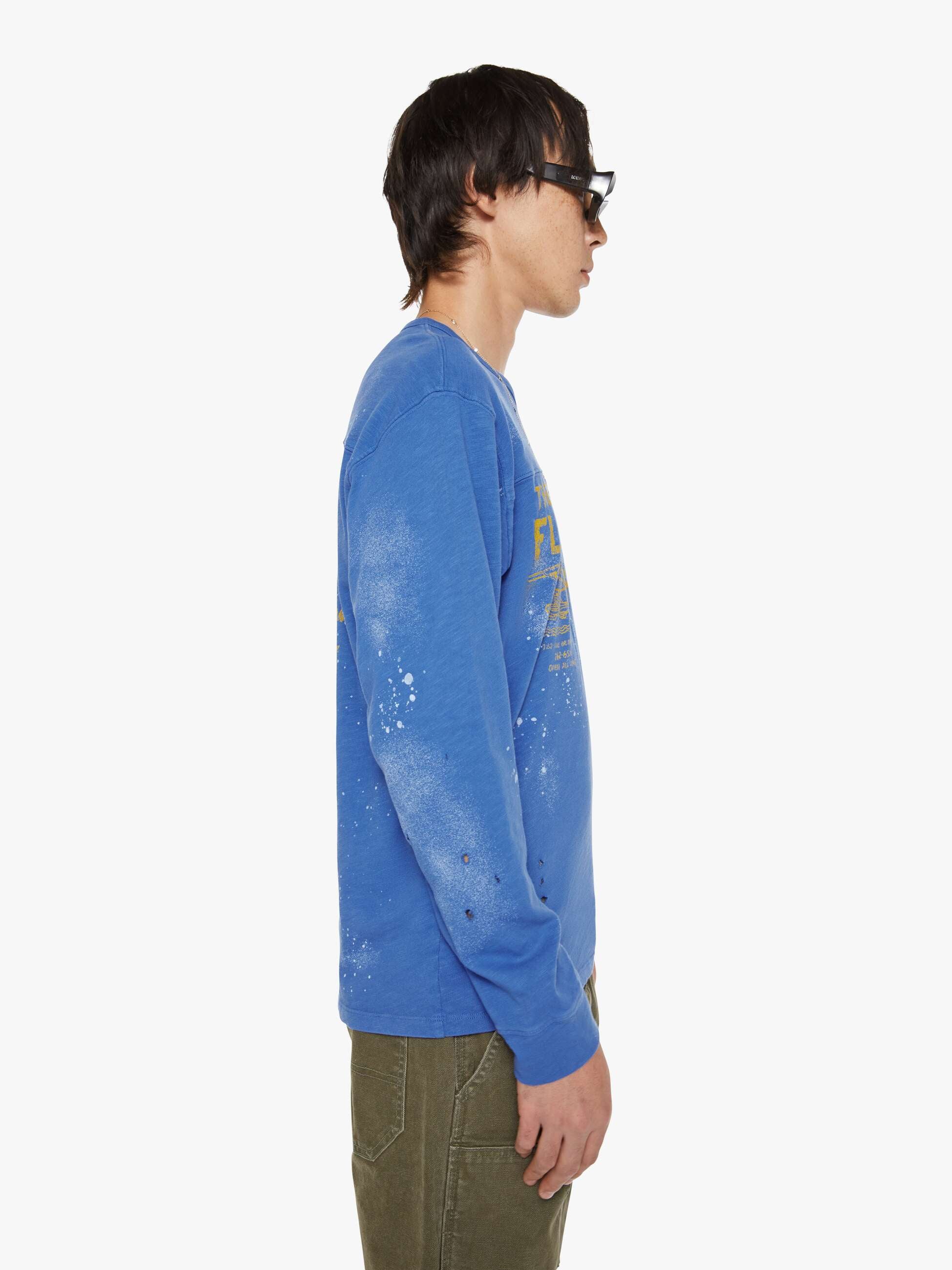 Mother Player T-Shirt Blau Float Inn & Tavern Langarm