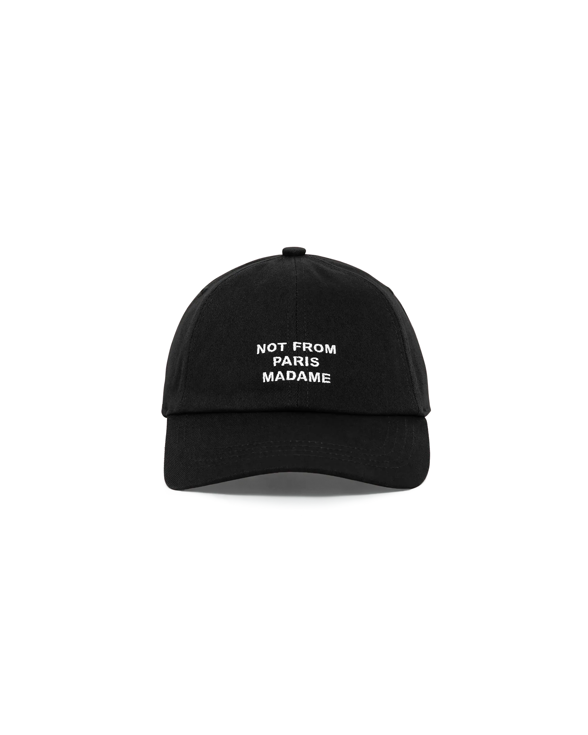 Drôle De Monsieur La Casquette Slogan Cap Schwarz Baumwolle