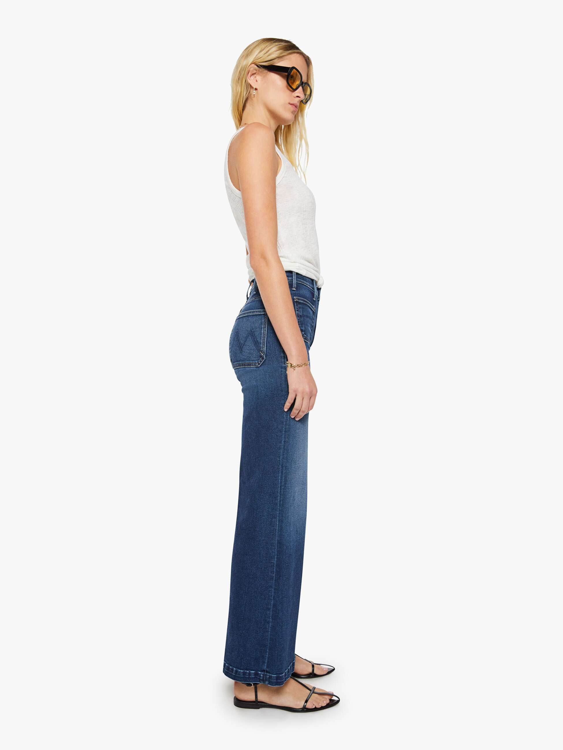 Mother The Hustler Roller Jeans Taking Chances High-Rise