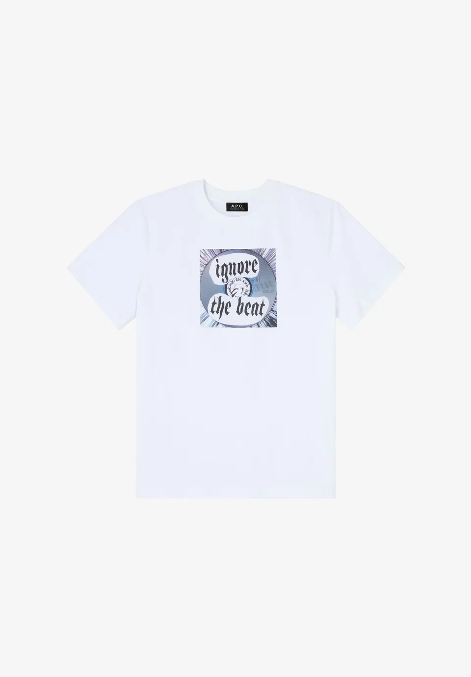 A.P.C. T-shirt Ignore The Beat T-Shirt weiß Baumwolle