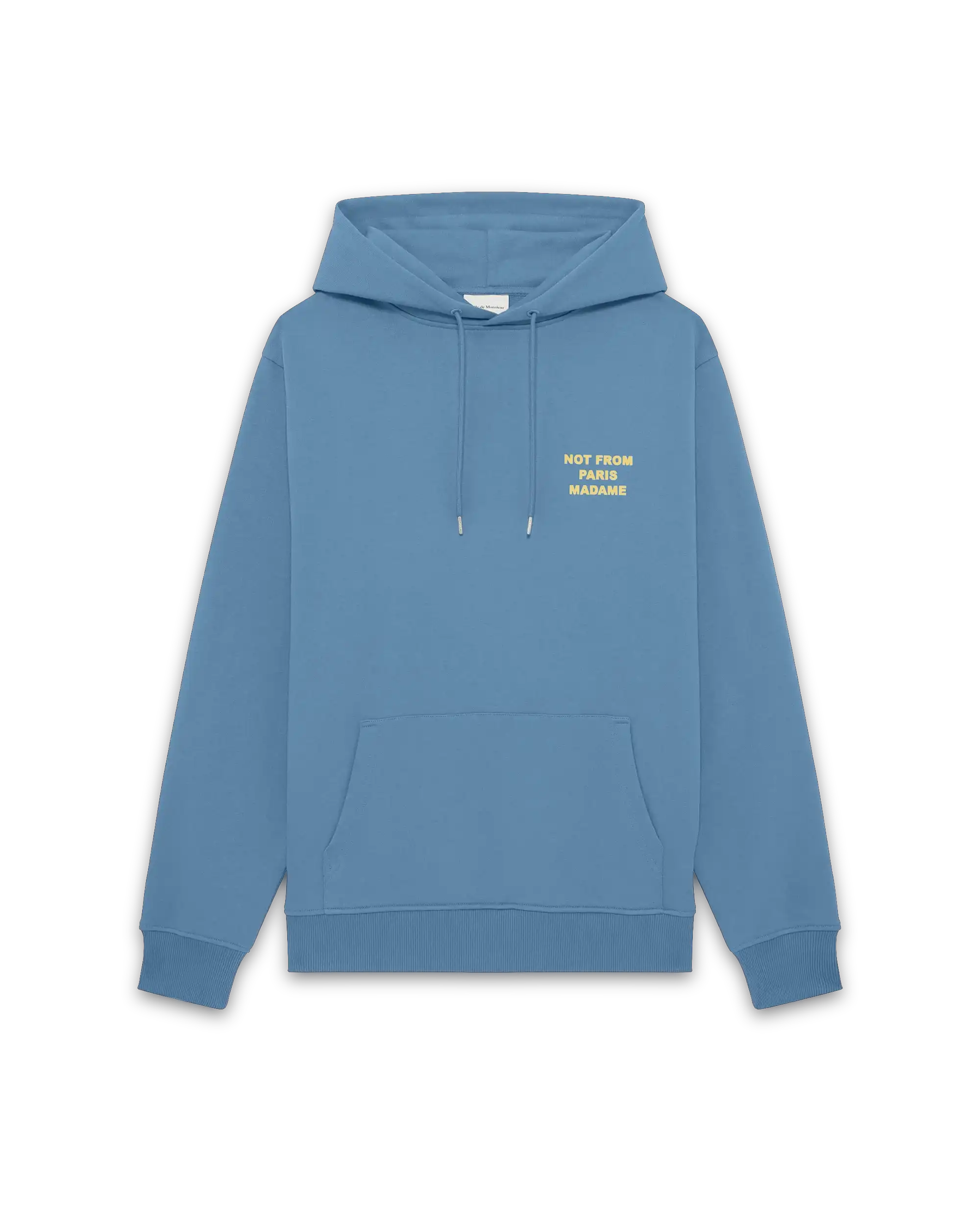 Drôle De Monsieur Hoodie Slogan Hoodie Blau Baumwolle