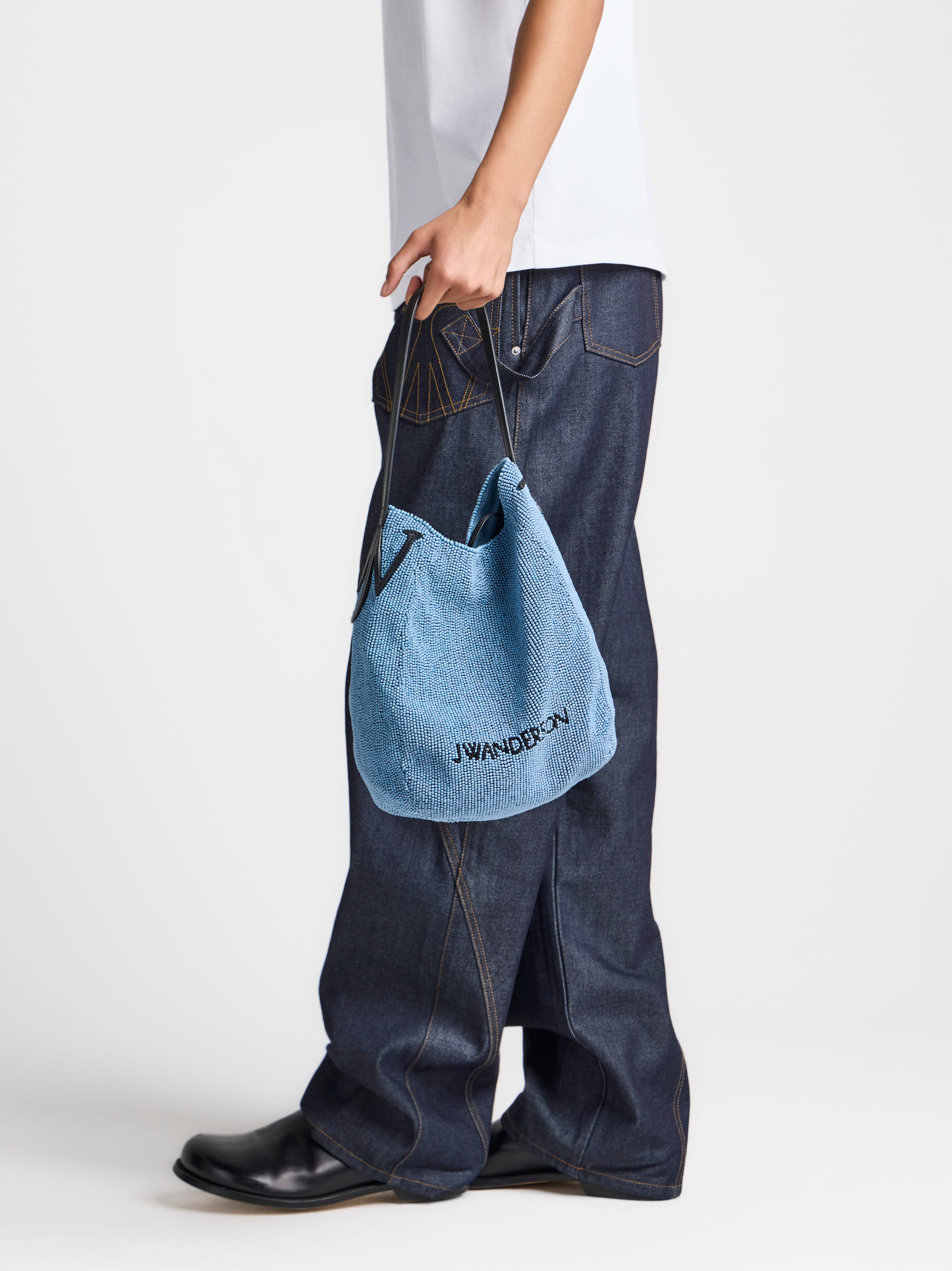 J.W.Anderson Bags Small Beaded Bulb Bag Tasche Blau