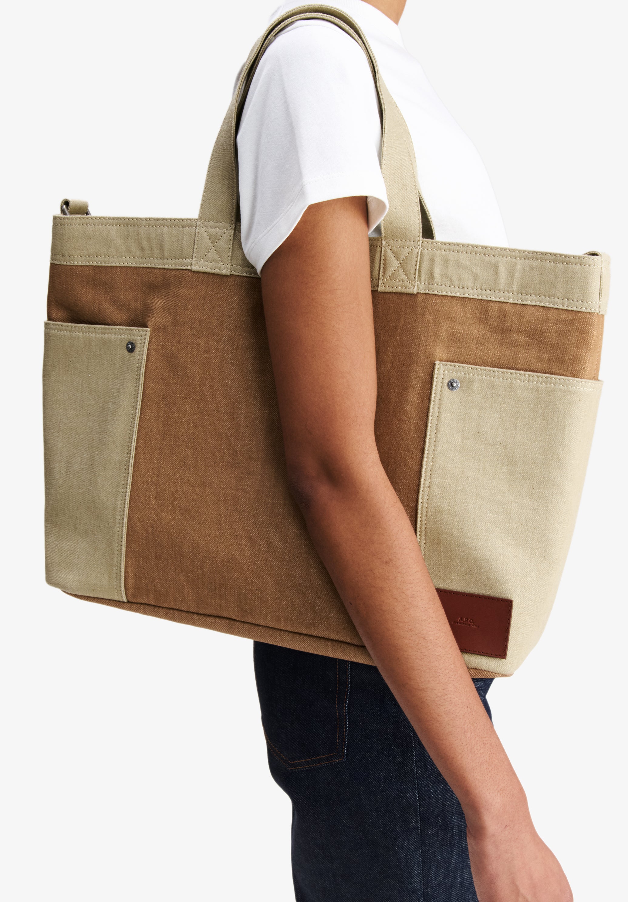 A.P.C. Jardin Tragetasche TU Denim Beige