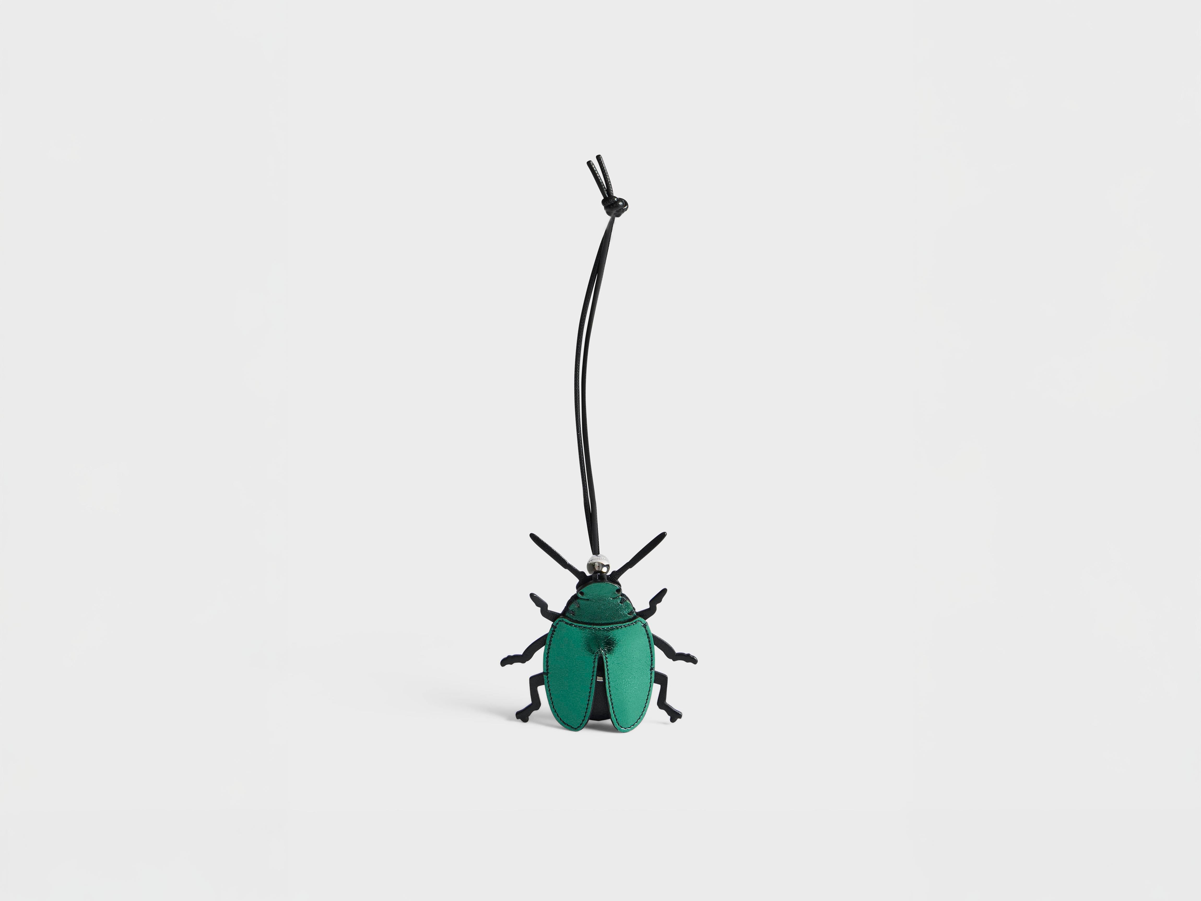 J.W.Anderson Beetle Taschenanhänger Leder Grün