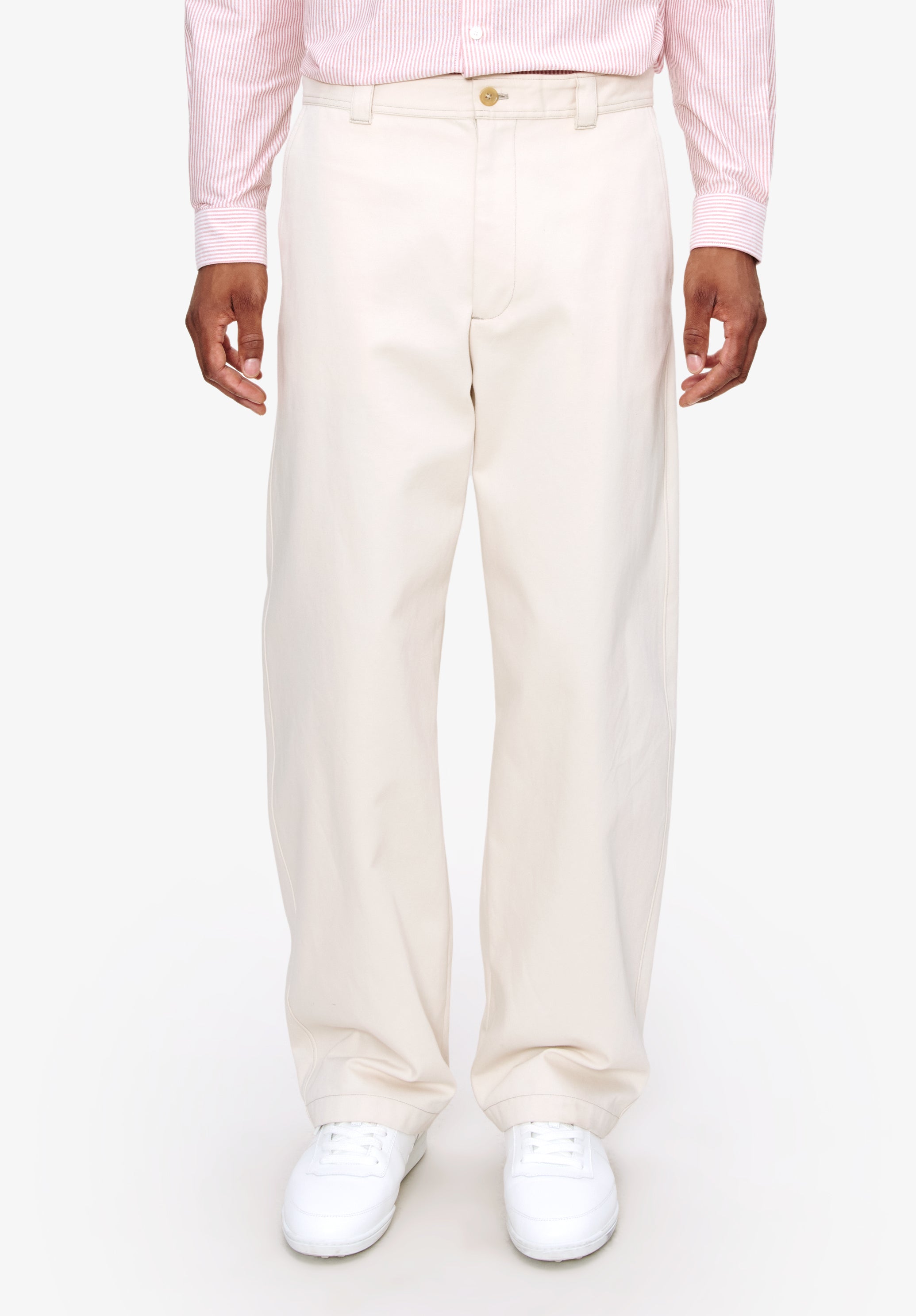 A.P.C. Dan Chinohose weiss Baumwolle Moleskin