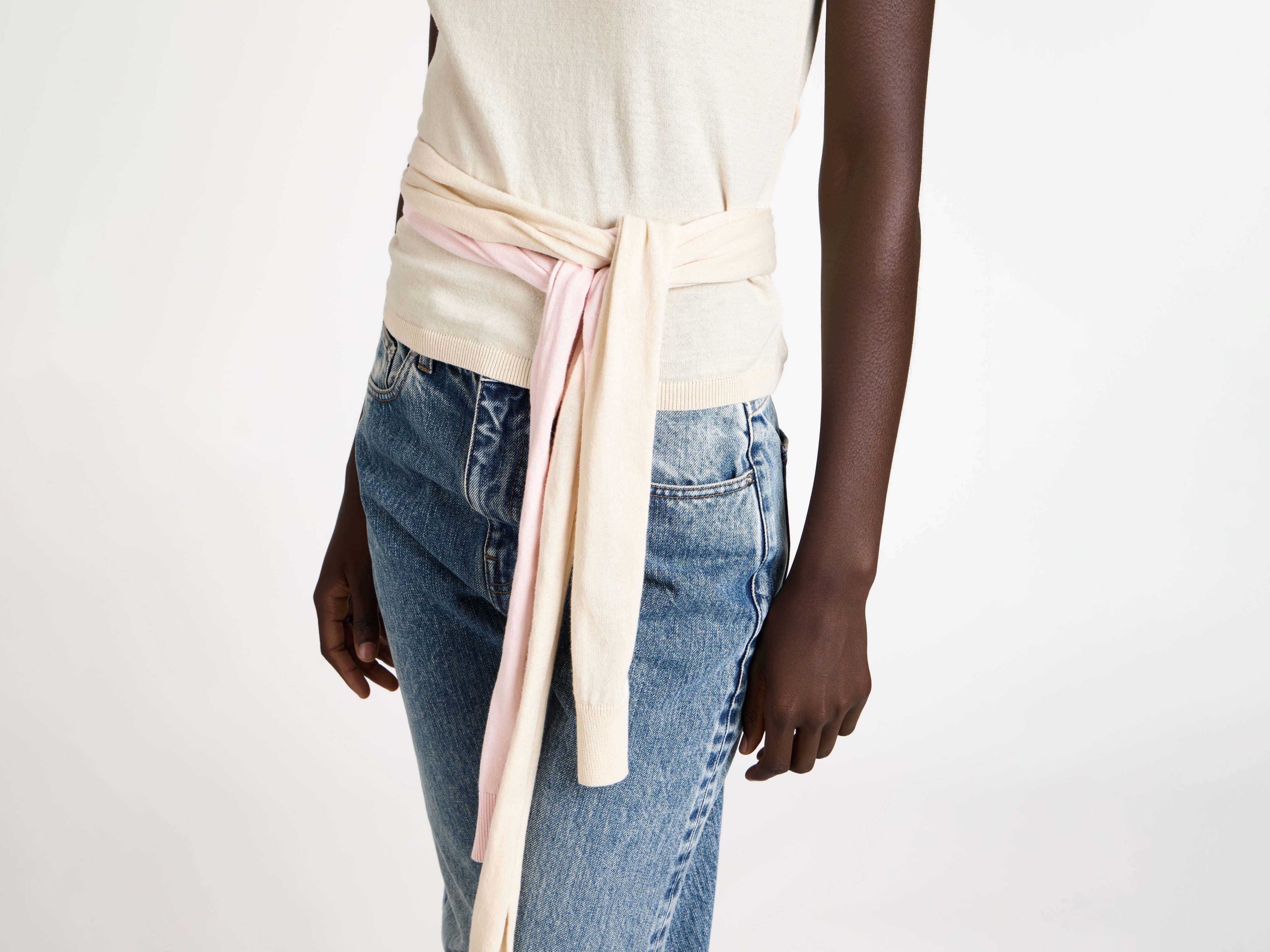 J.W.Anderson Tank Top Damen Ivory Schleife KW1455YN0459