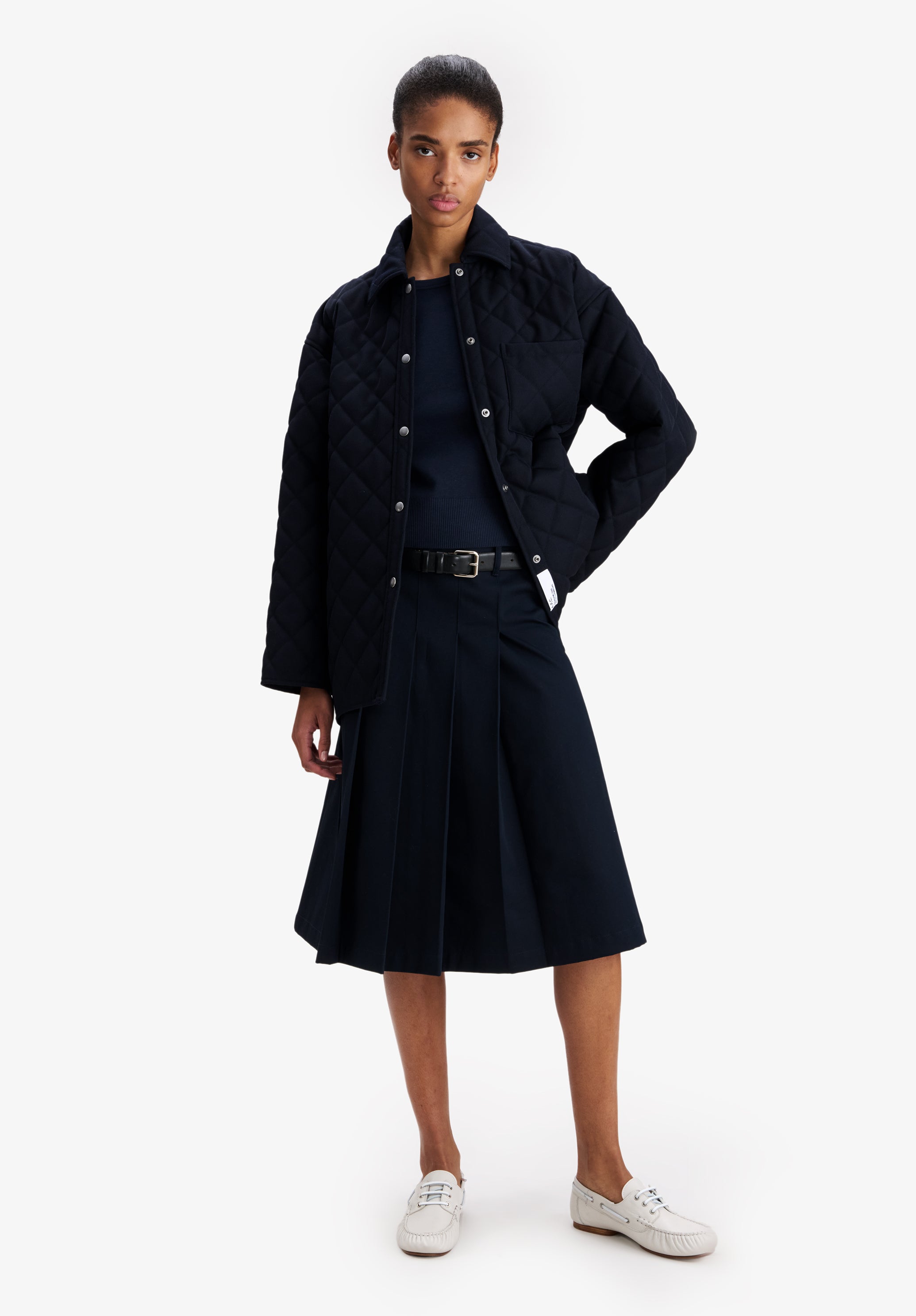 A.P.C. Wolljacke Gesteppt Marineblau M Unisex