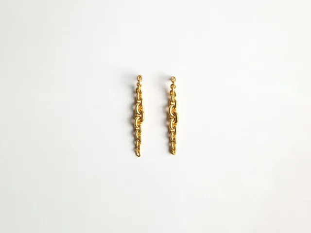 J.W.Anderson Fine Jewellery Ohrringe 18Kt Gelbgold Chain-Link