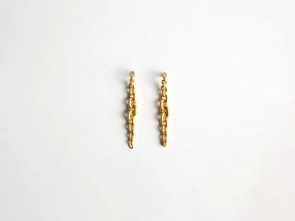 J.W.Anderson Fine Jewellery Ohrringe 18Kt Gelbgold Chain-Link