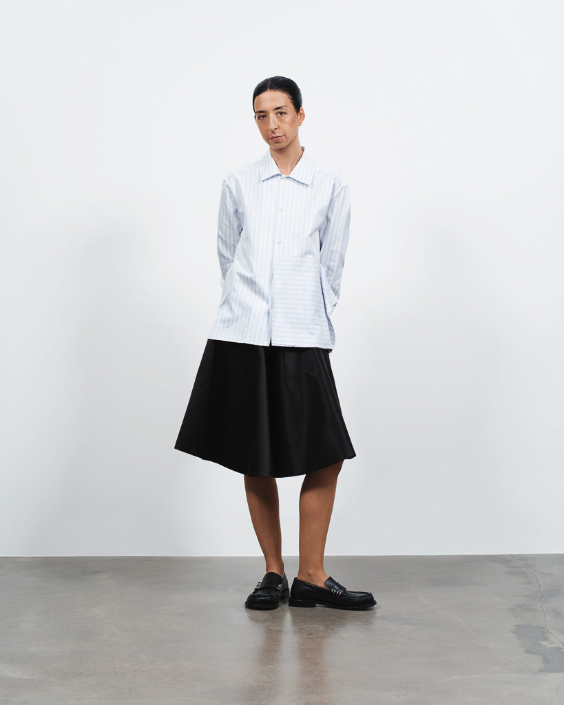 J.W. Anderson Circle Skirt Rock Schwarz Satin 10